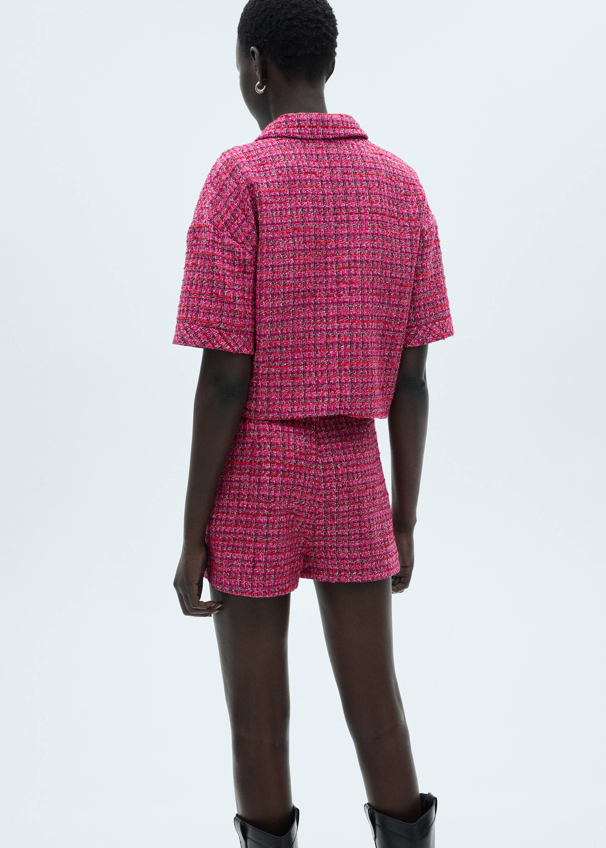 Short tweed taille normale - Verso de l’article