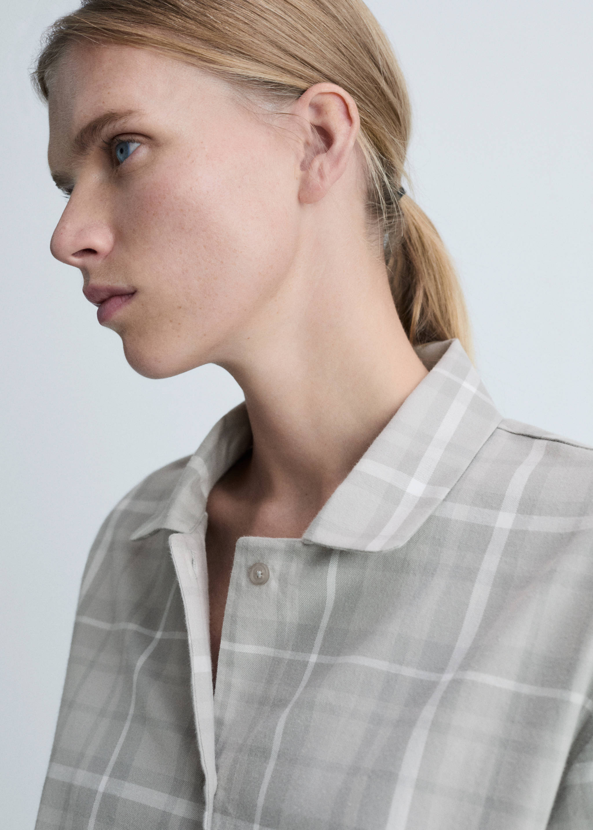 Camisa pijama franela cuadros - Detalle del artículo 1