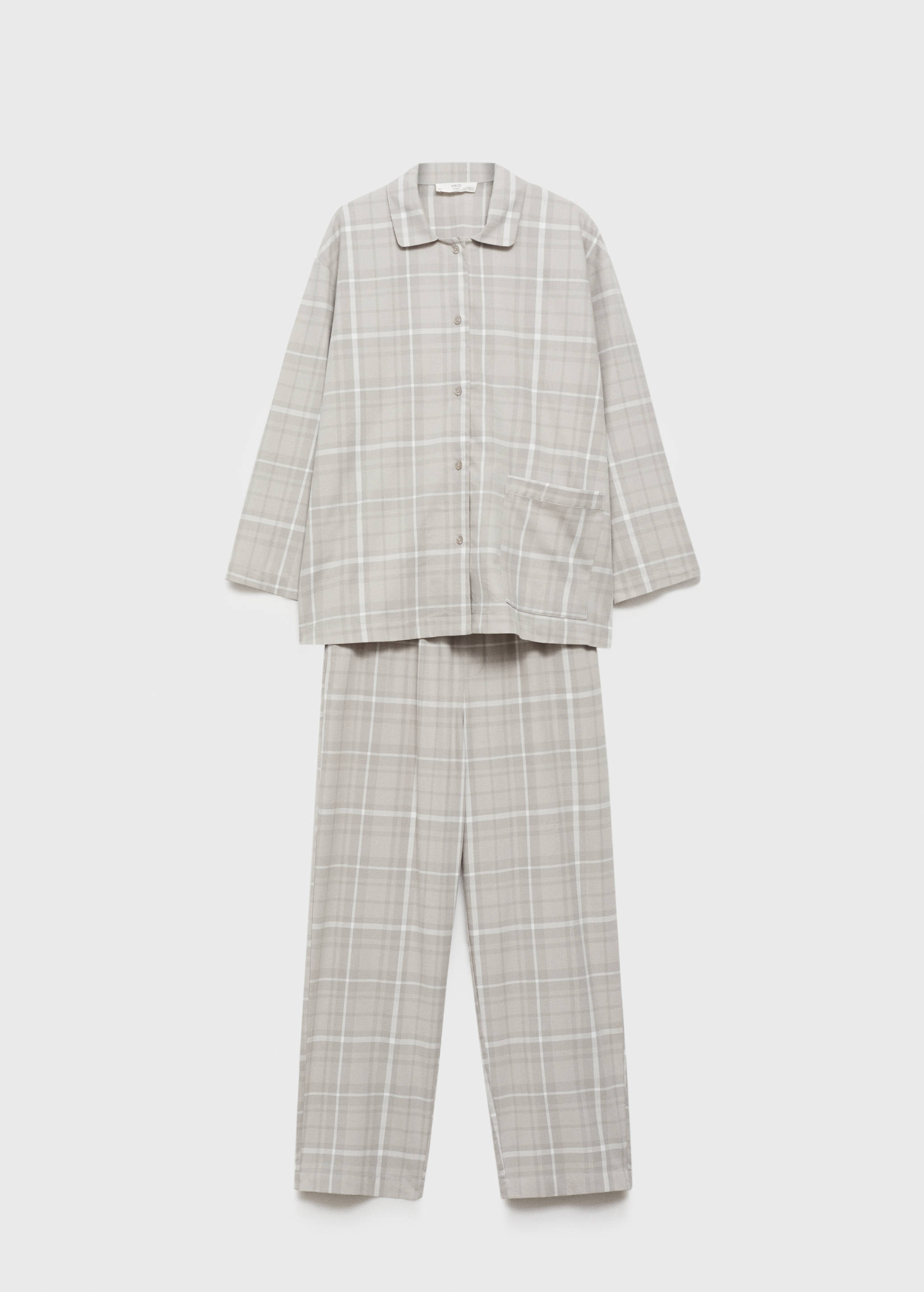 Camisa pijama franela cuadros - Artículo sin modelo