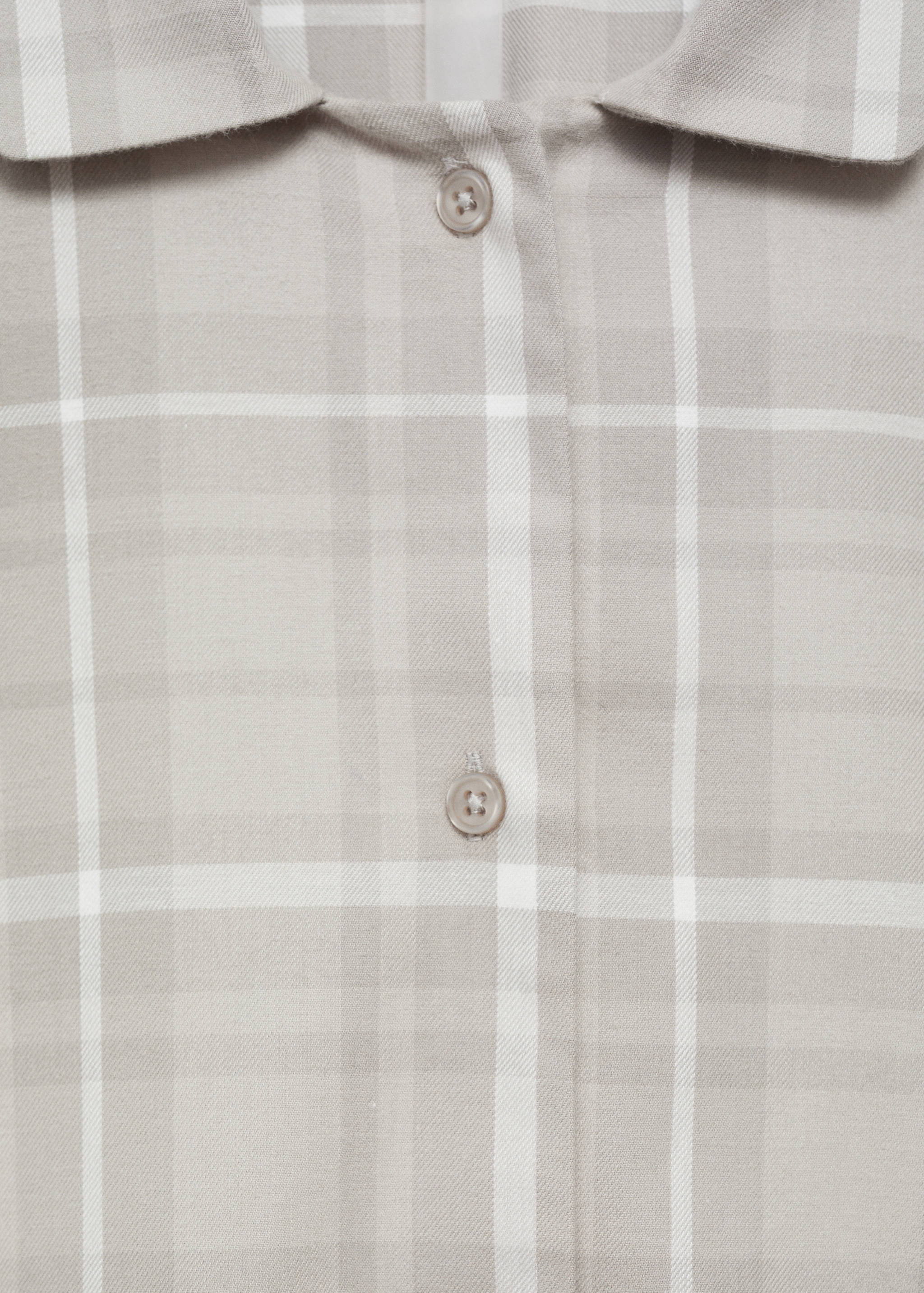 Camisa pijama franela cuadros - Detalle del artículo 8