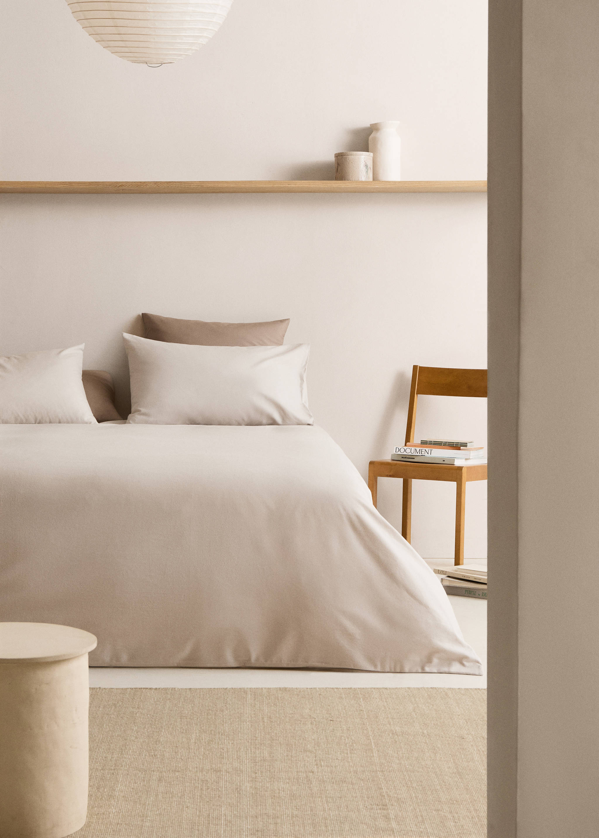 Plain flannel duvet cover for 59.1/63in bed - General plane