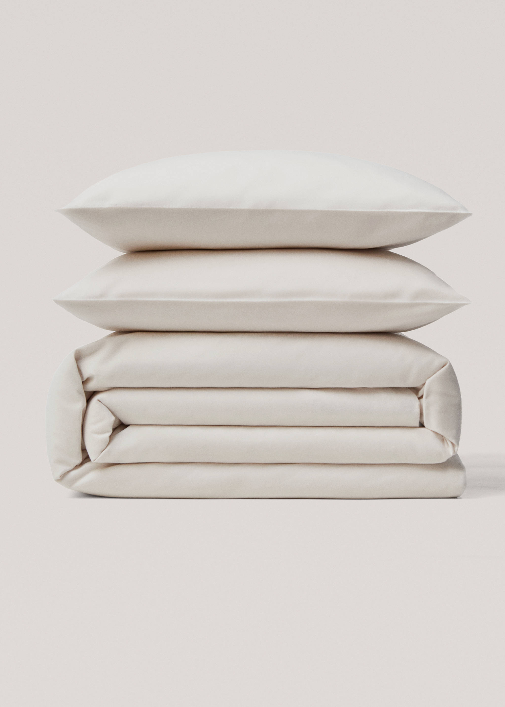 Plain flannel duvet cover for 59.1/63in bed - Article without model
