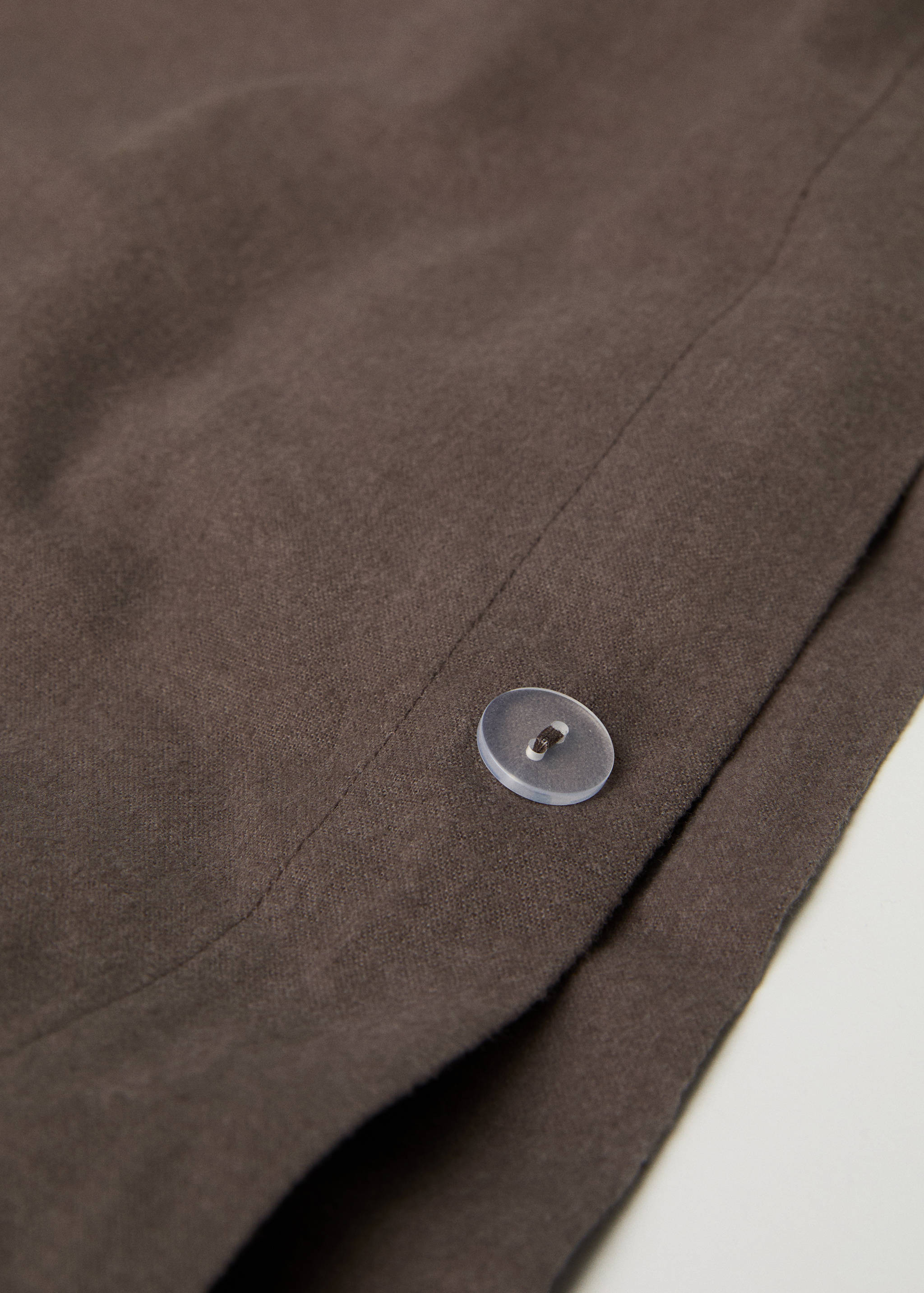 Plain flannel duvet cover for 59.1/63in bed - Details of the article 1