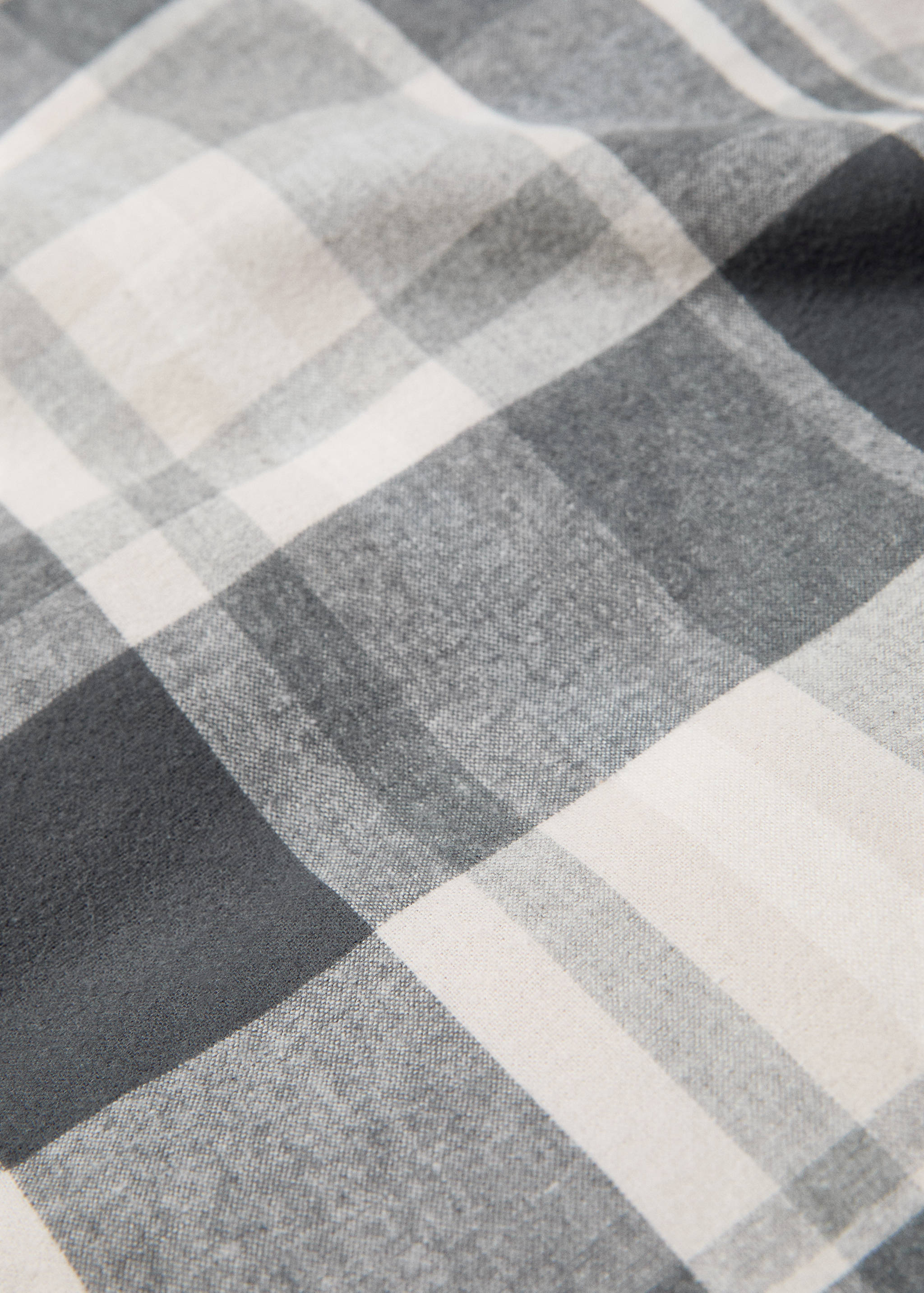 Cotton flannel check duvet cover for 135/140 cm bed - Details of the article 1
