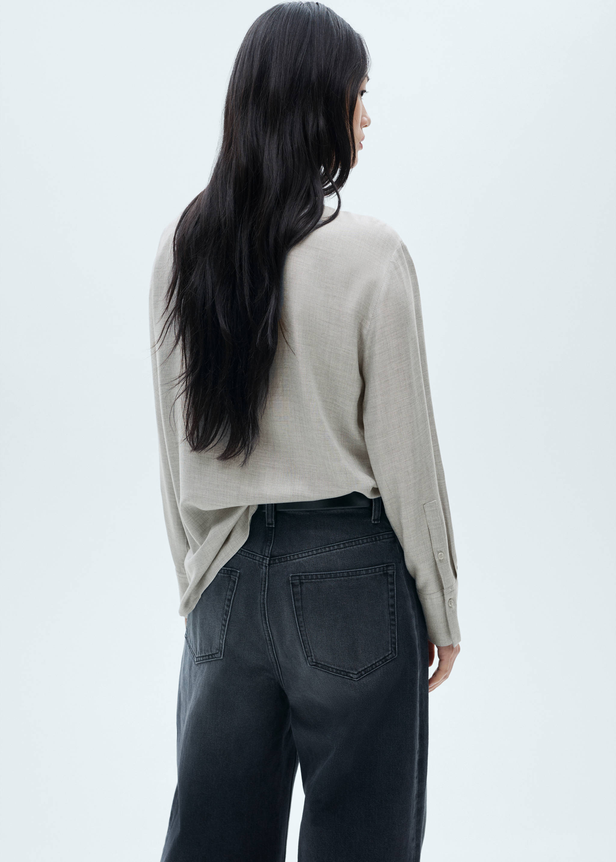 Camisa butxaca pegat - Revers de l'article