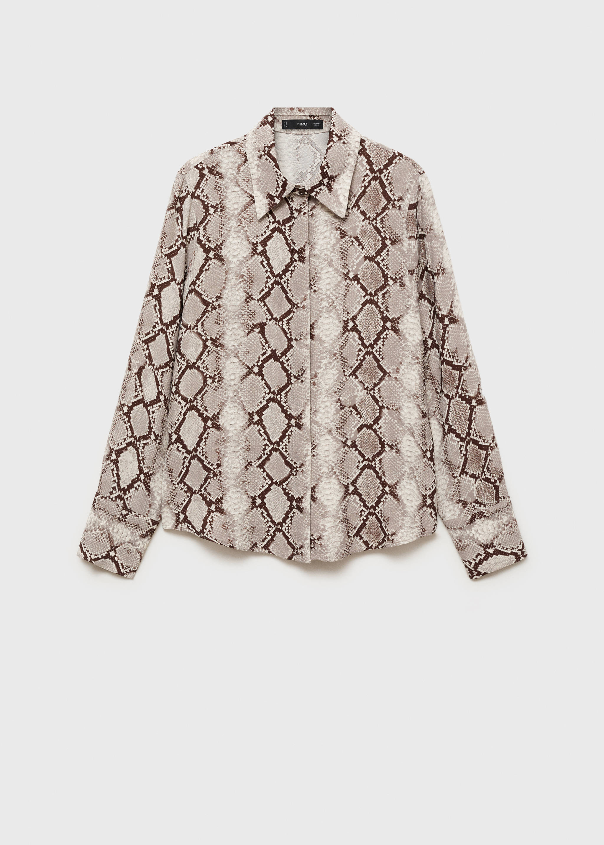Animal print flowing shirt - Article without model