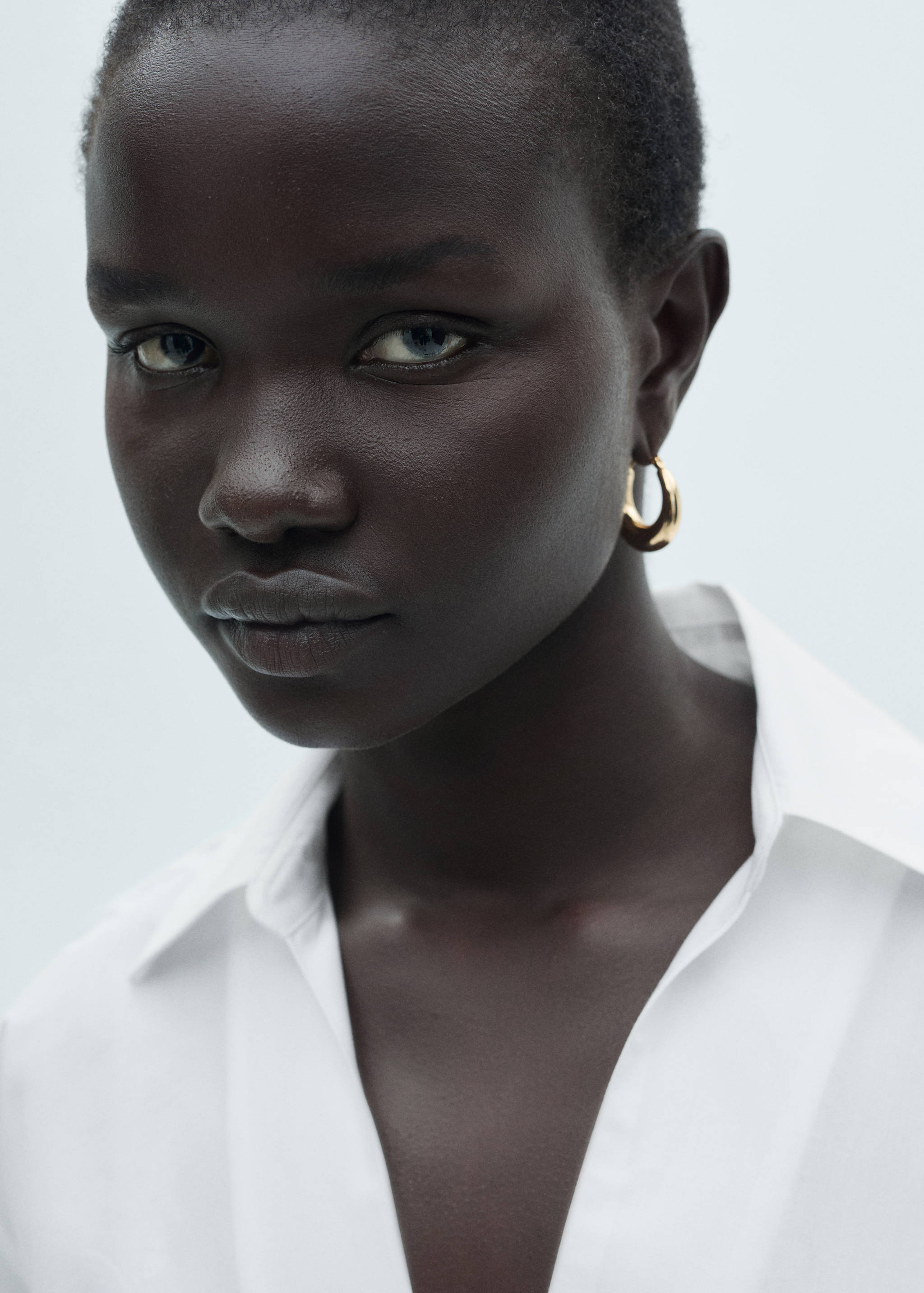 Cross-knotted lyocell shirt - Details of the article 1