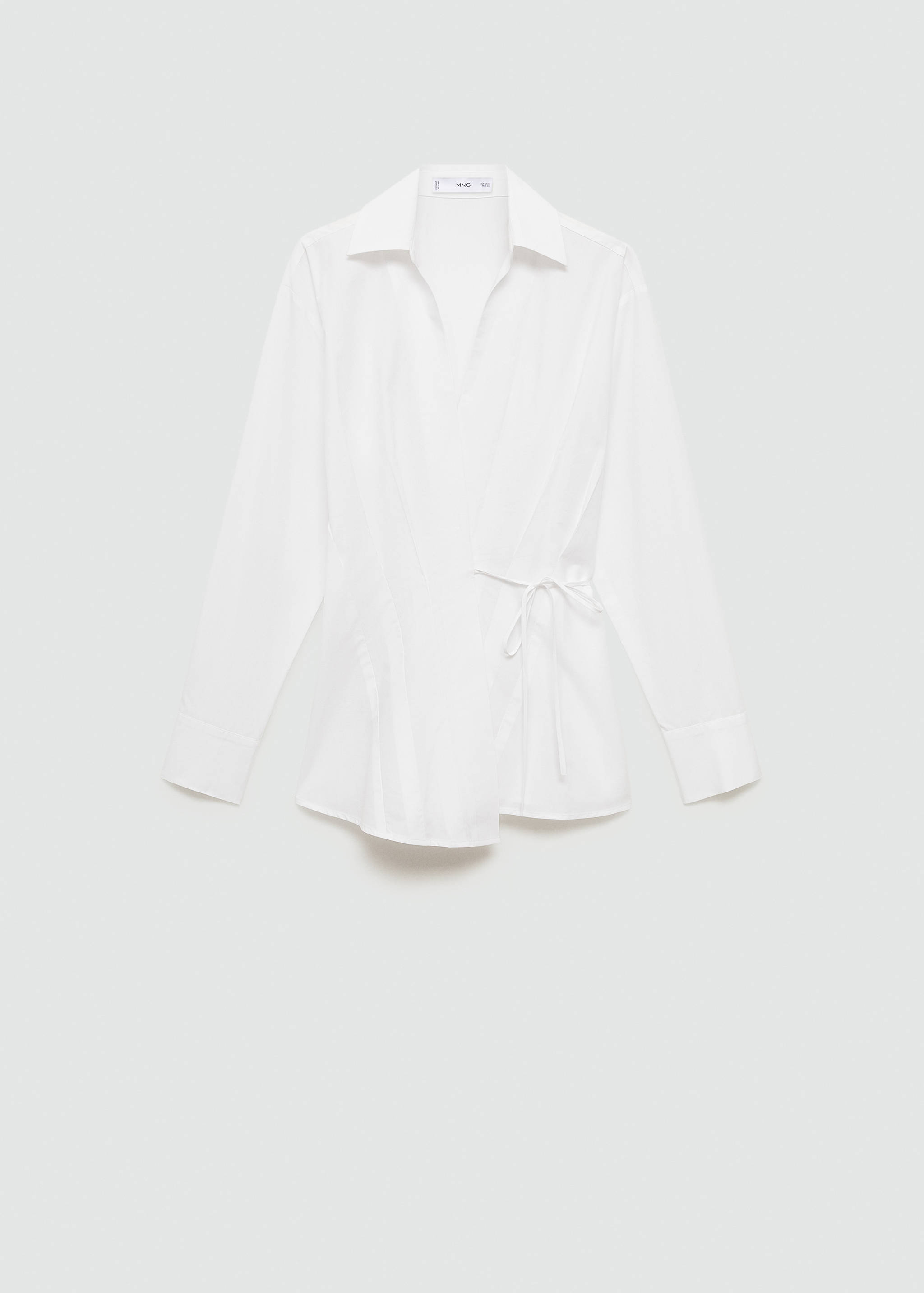 Cross-knotted lyocell shirt - Article without model