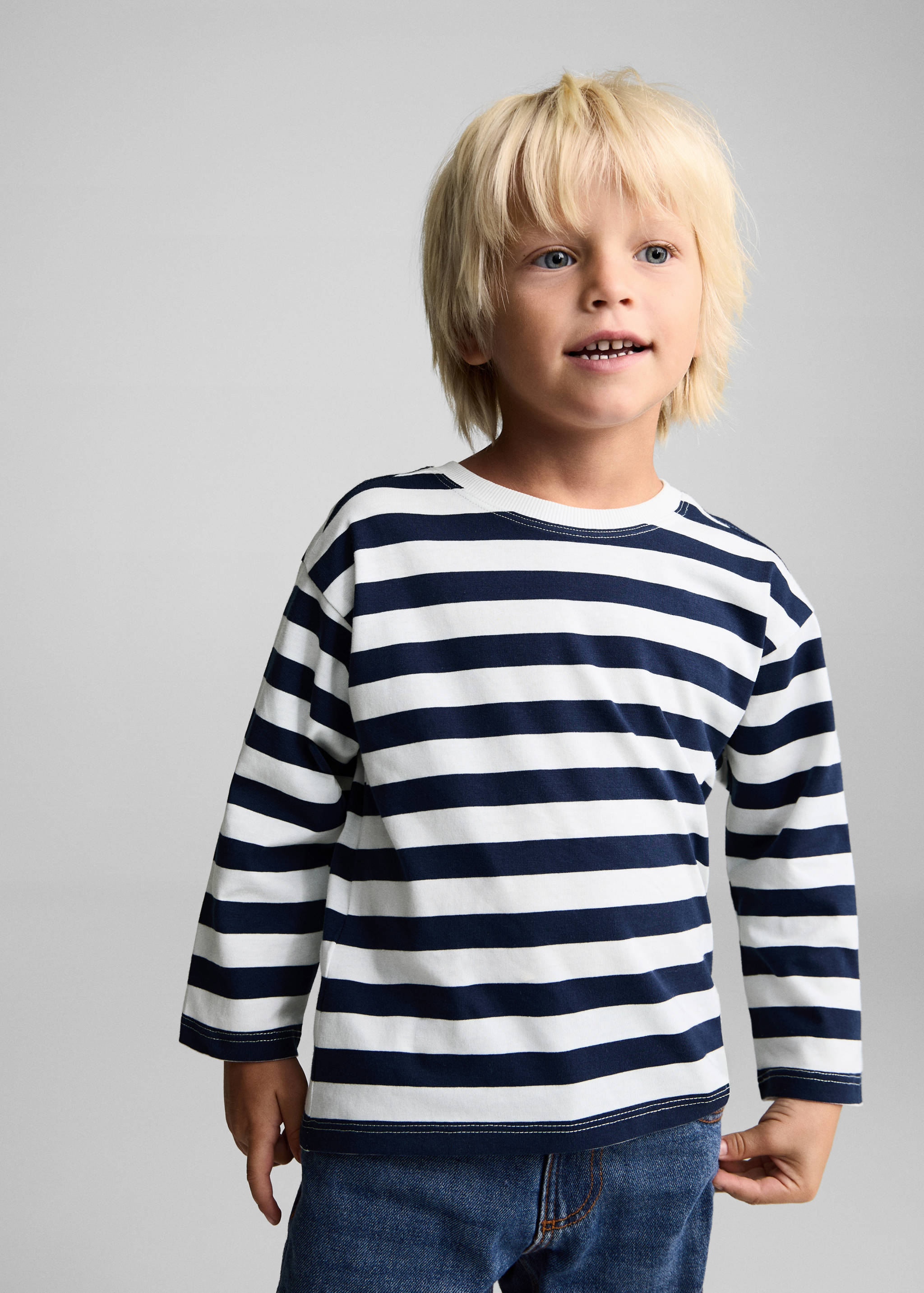 Samarreta màniga llarga ratlles - Pla mig