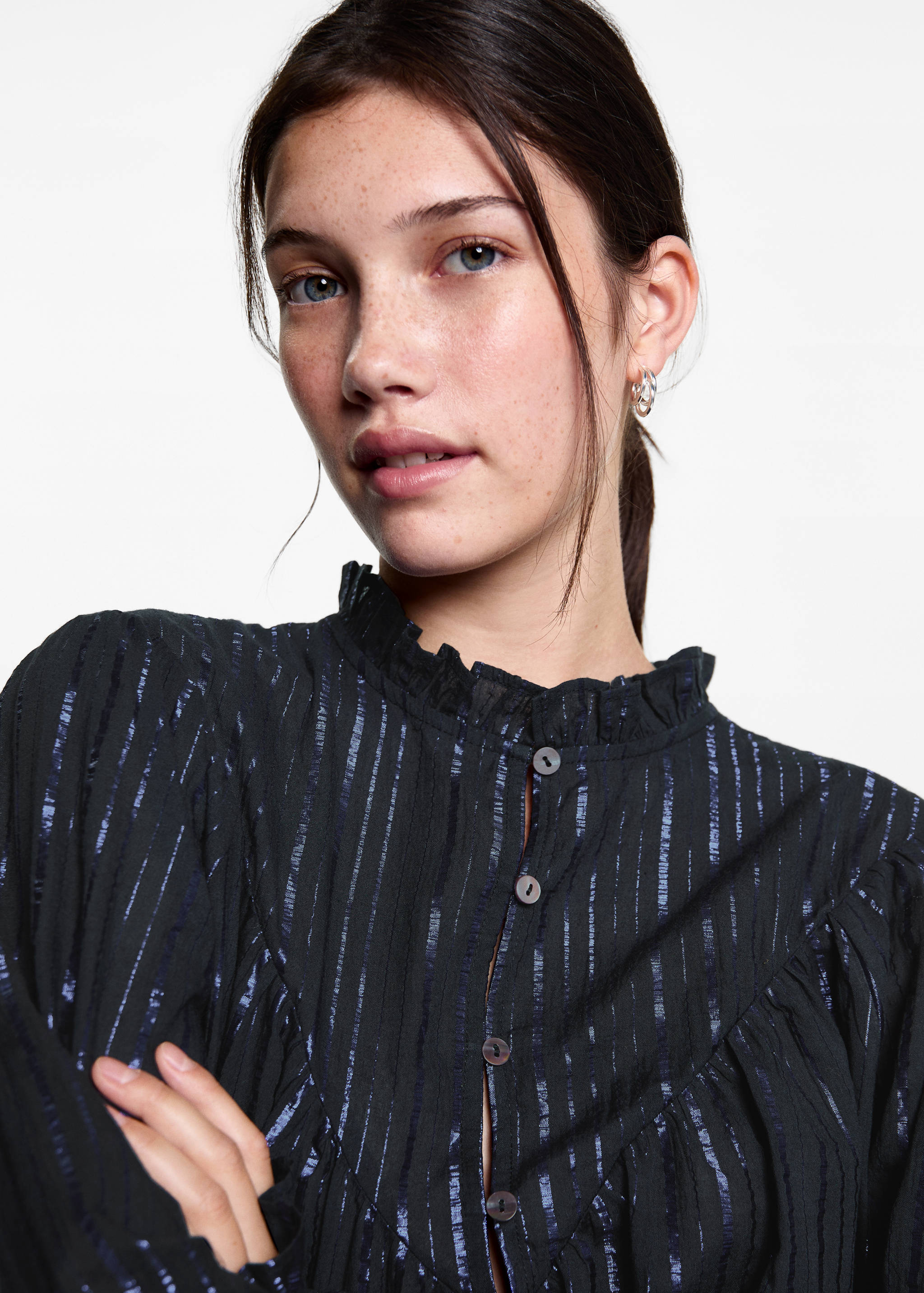 Blouse lurex rayures - Détail de l'article 1
