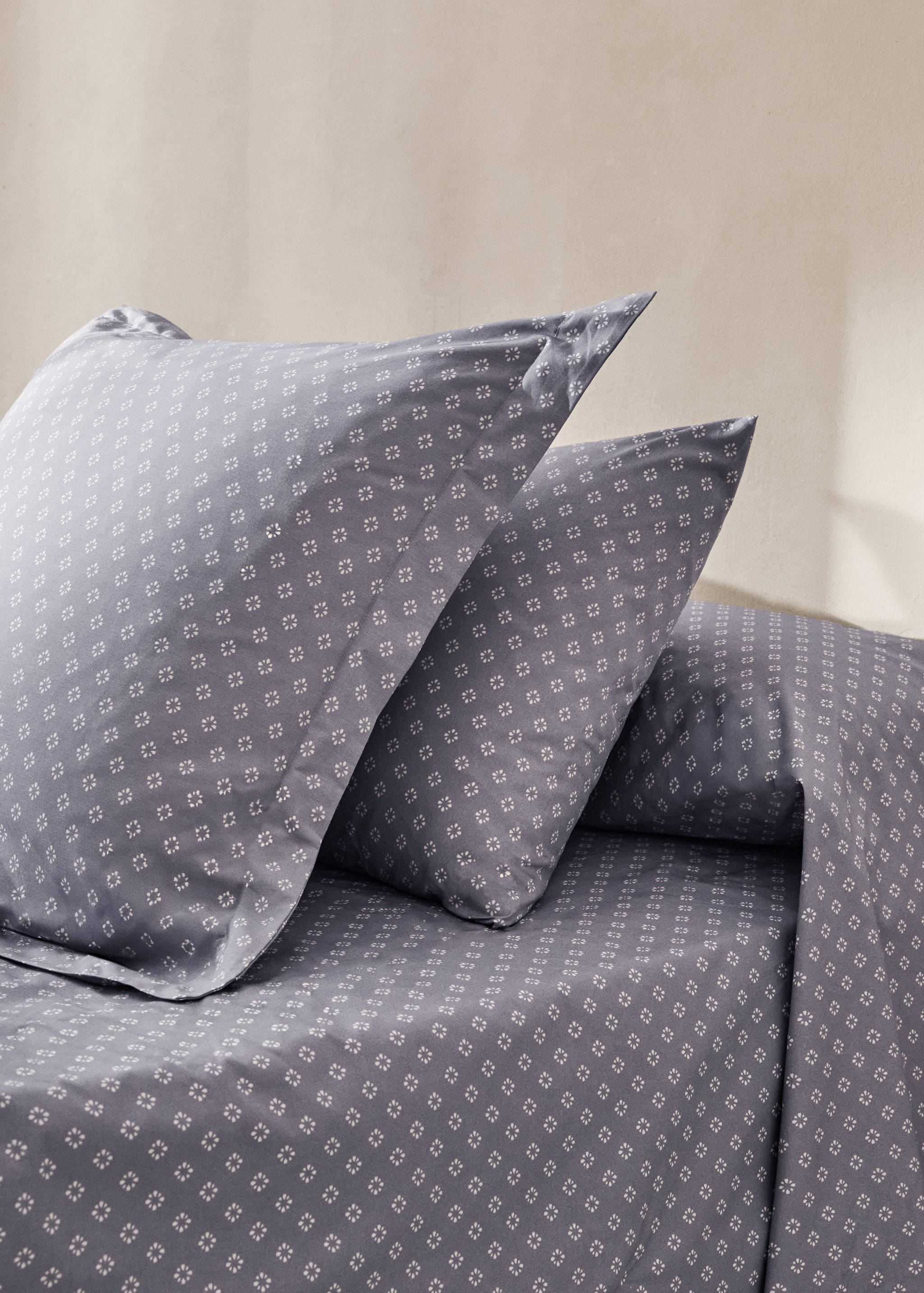 Taie d'oreiller coton imprimé 45x110 cm - Plan général