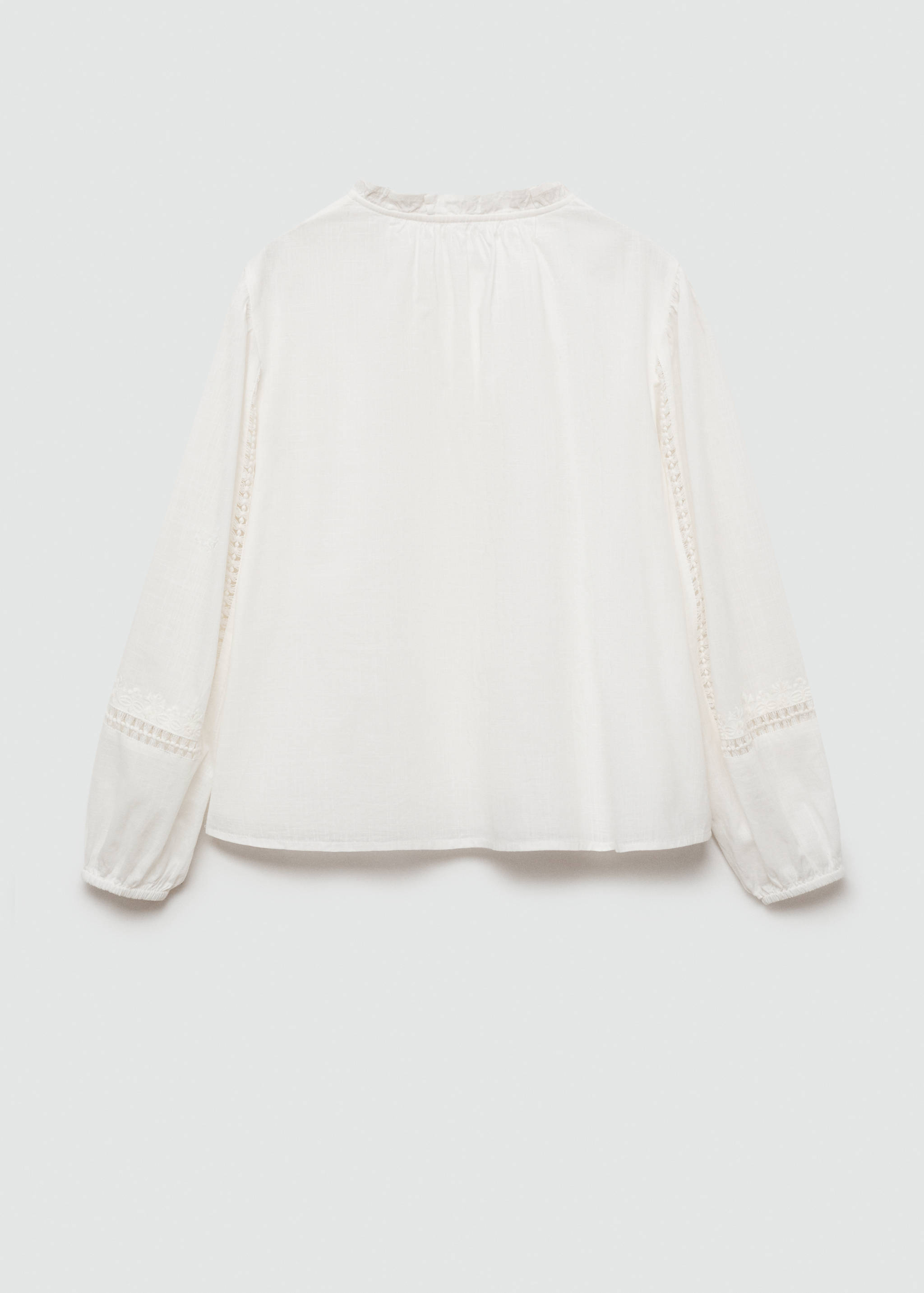 Embroidered details blouse - Reverse of the article
