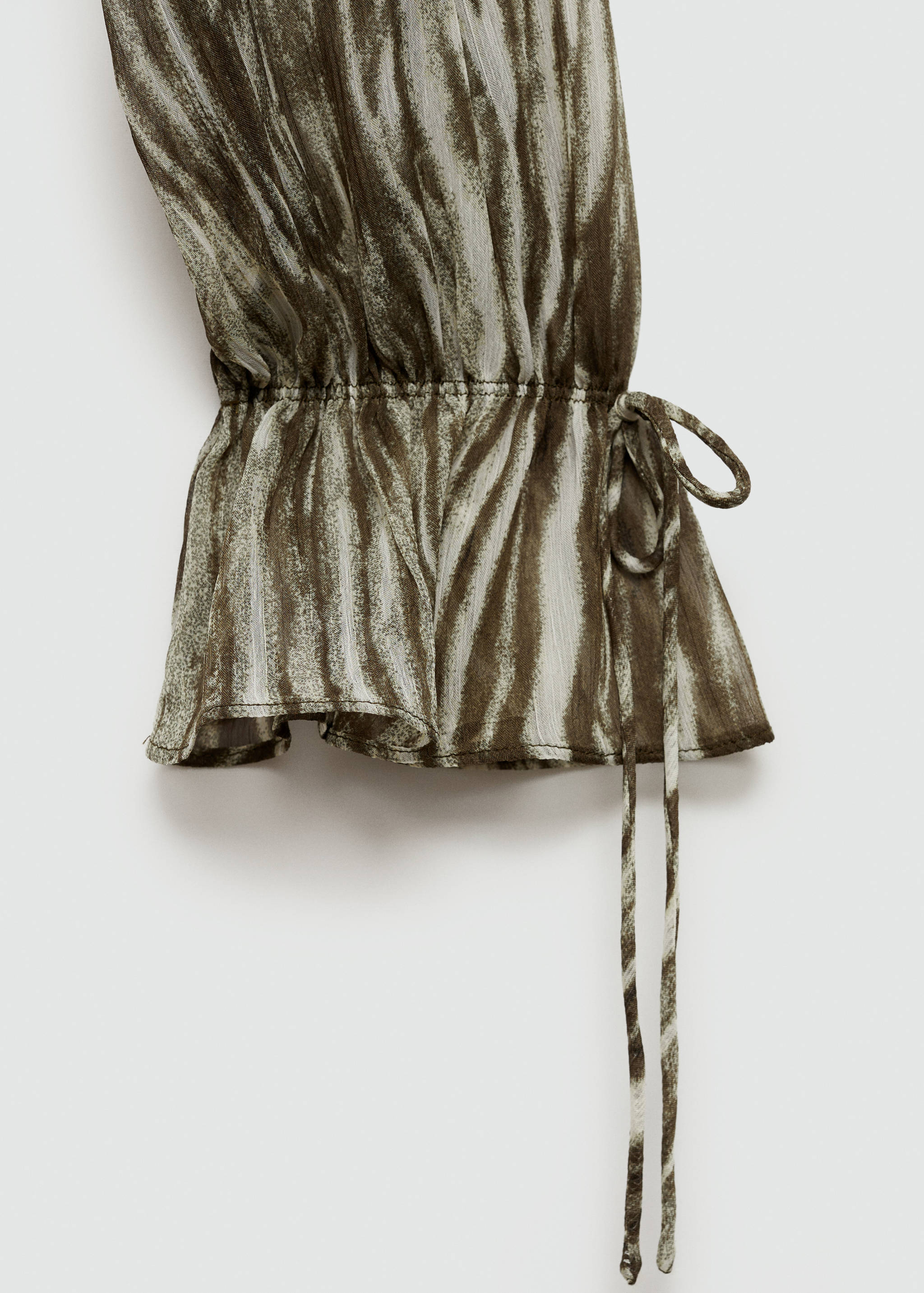 Vestido corto estampado volantes - Details of the article 0