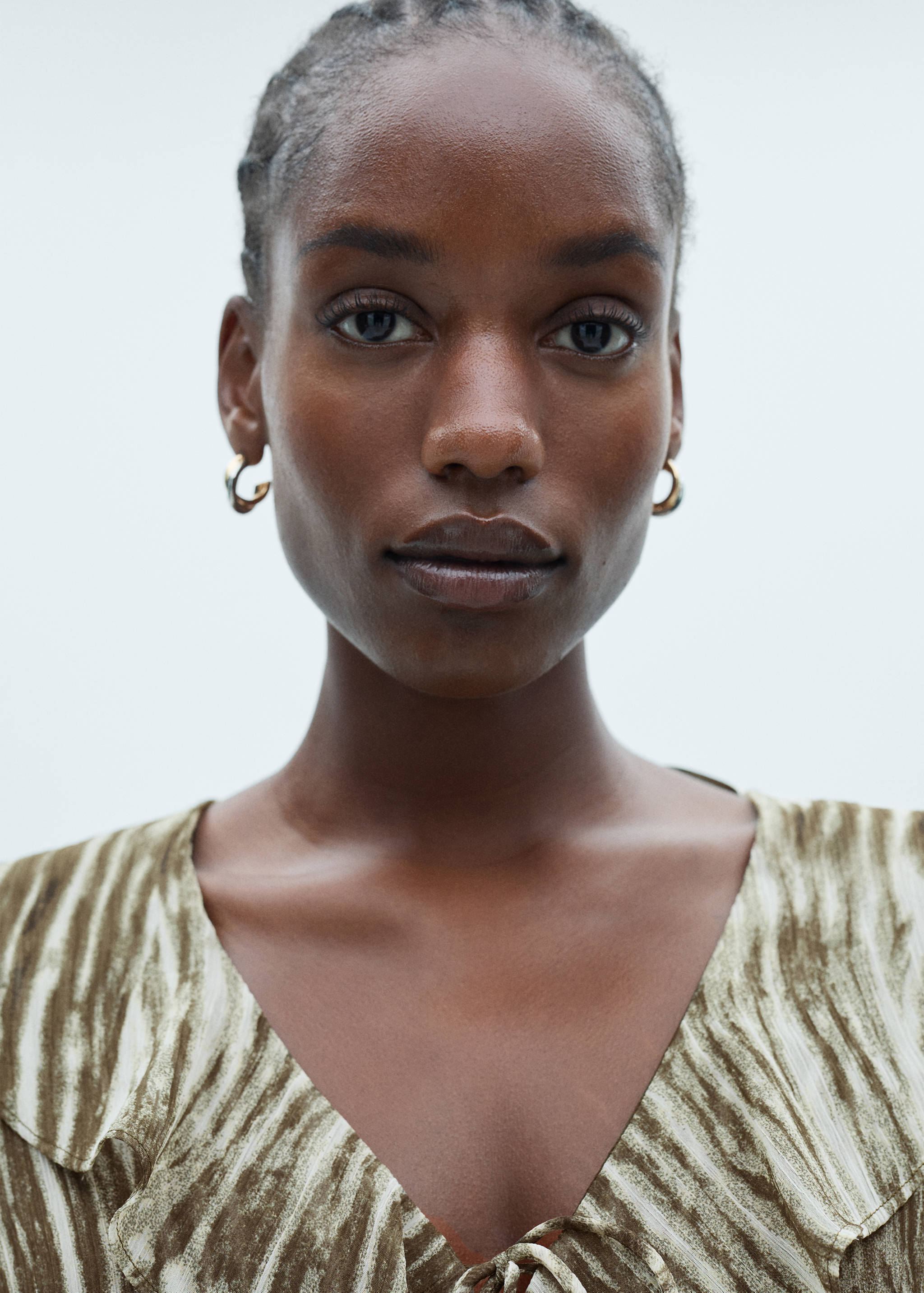 Vestido corto estampado volantes - Details of the article 4