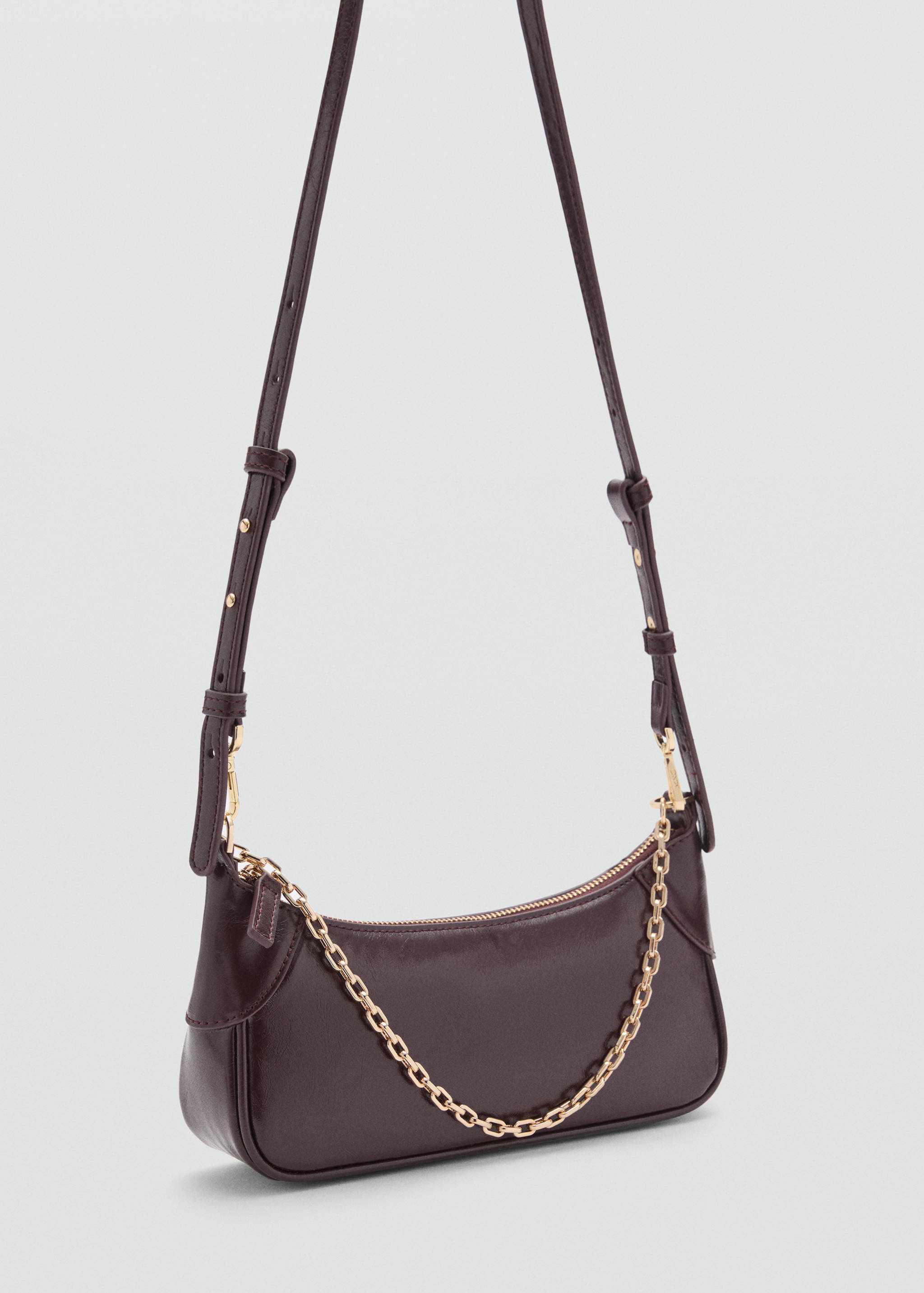 Double-handle chain bag - Medium plane