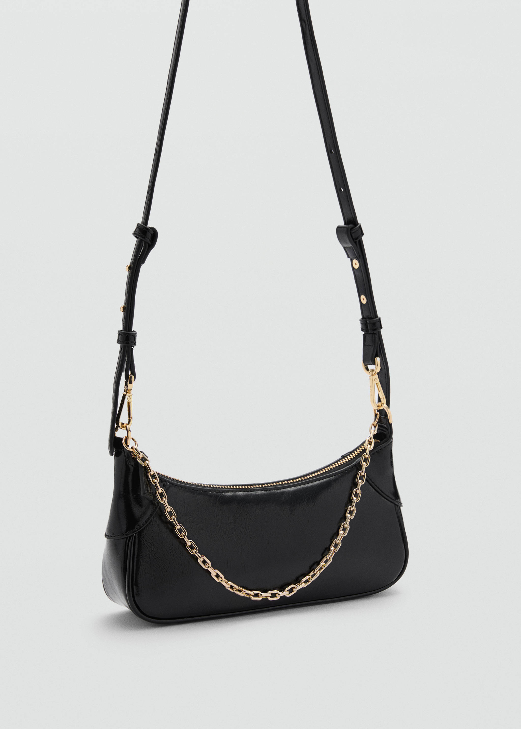 Double-handle chain bag - Medium plane