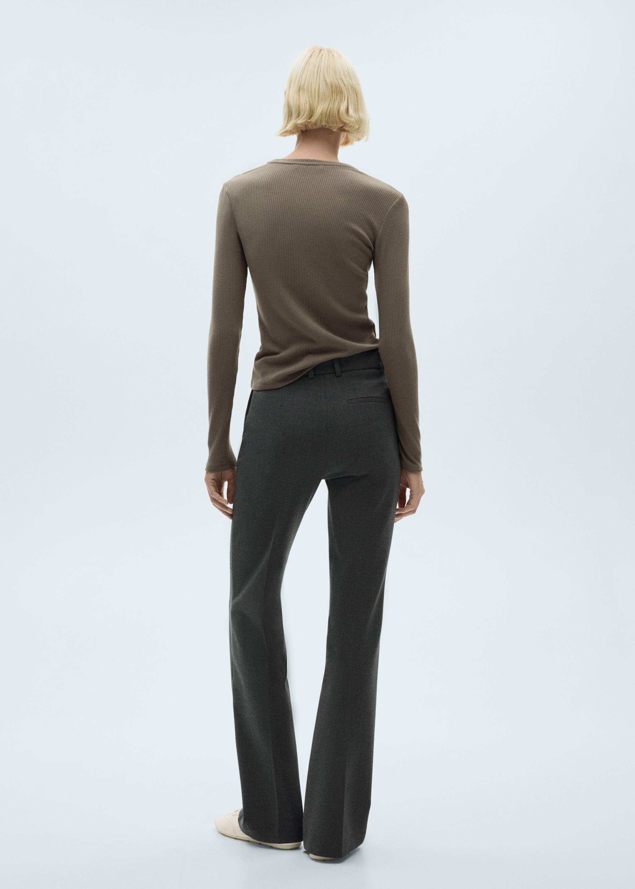 T-shirt maille côtelée - Verso de l’article