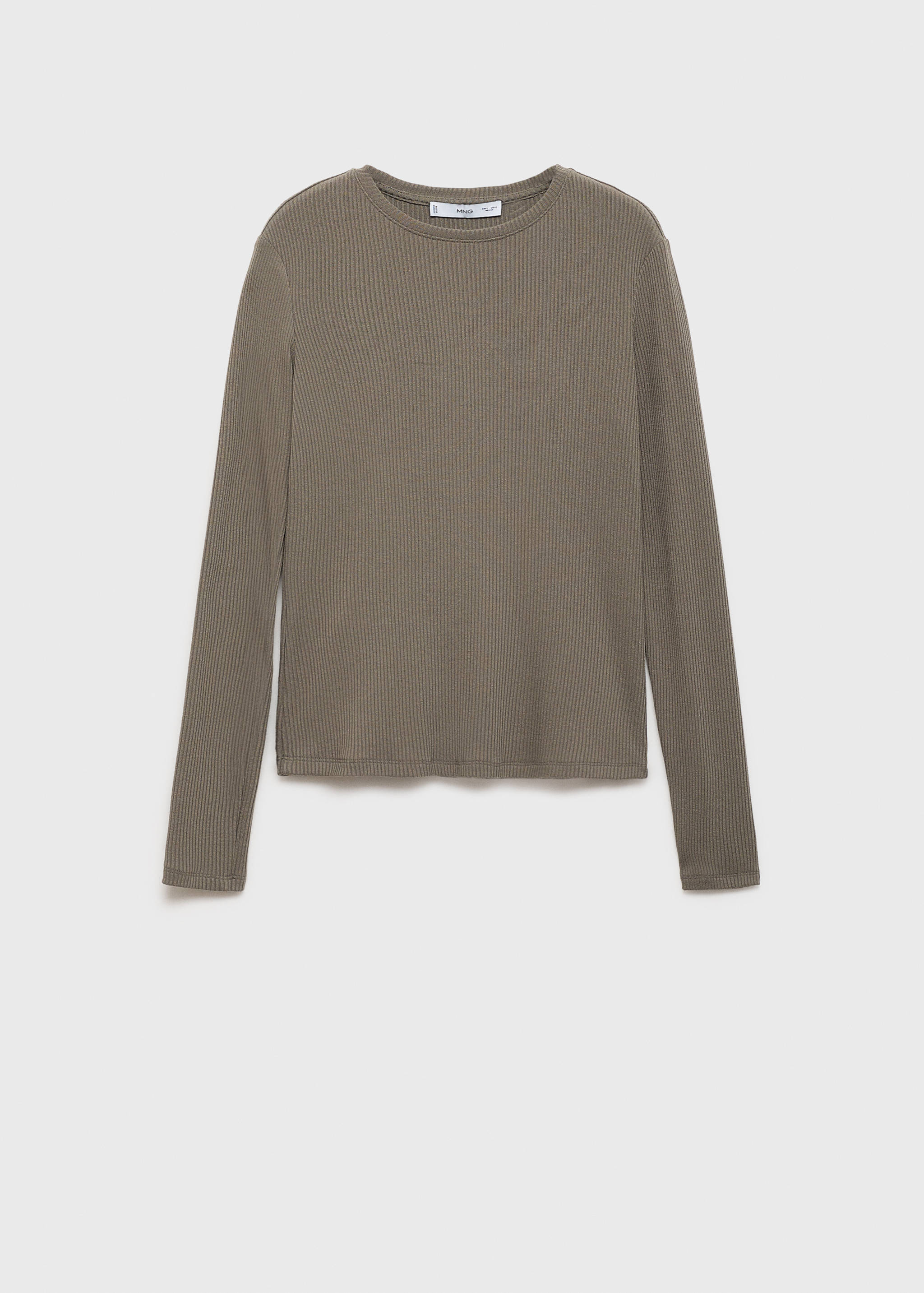 T-shirt maille côtelée - Article sans modèle