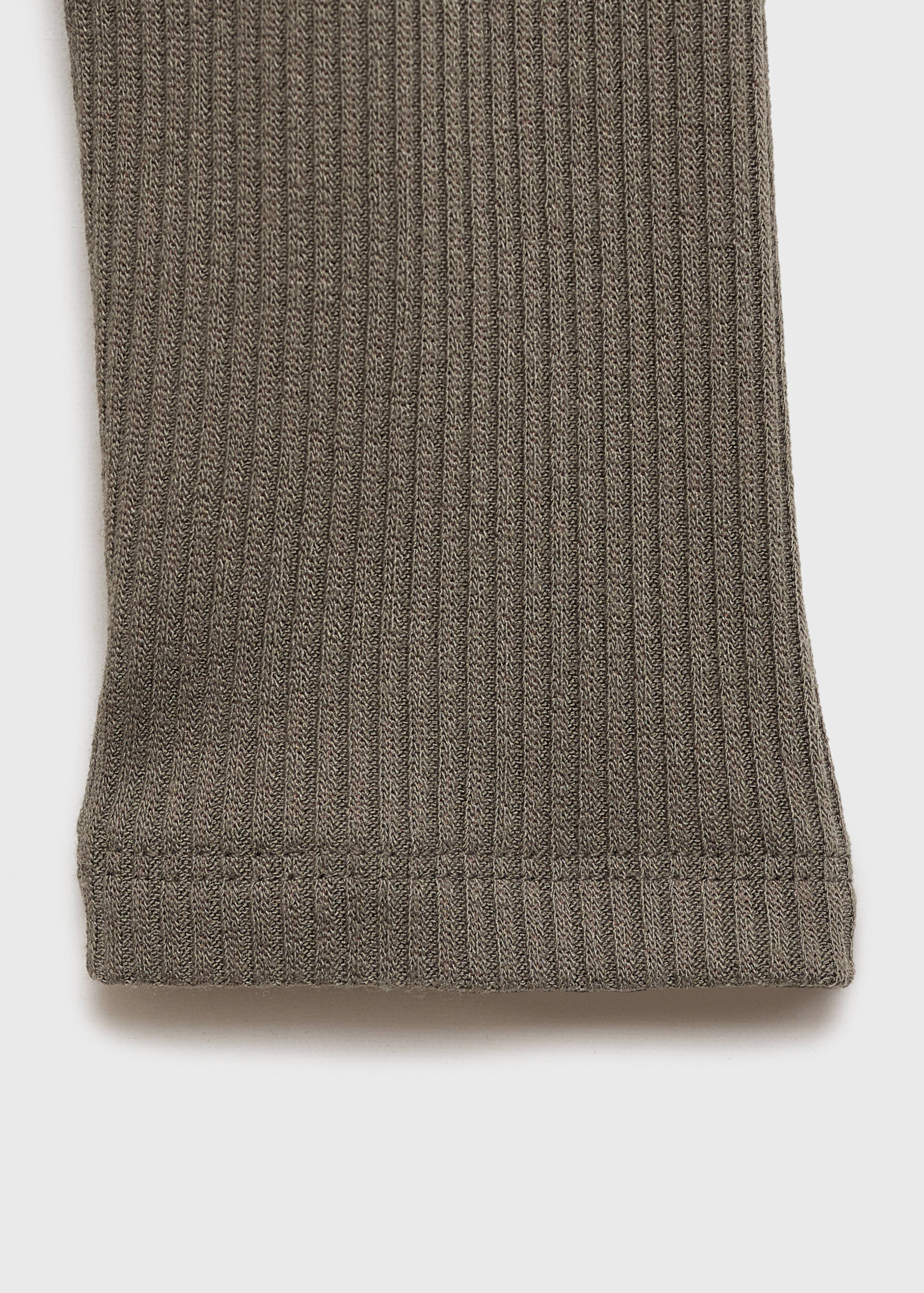 T-shirt maille côtelée - Détail de l'article 0