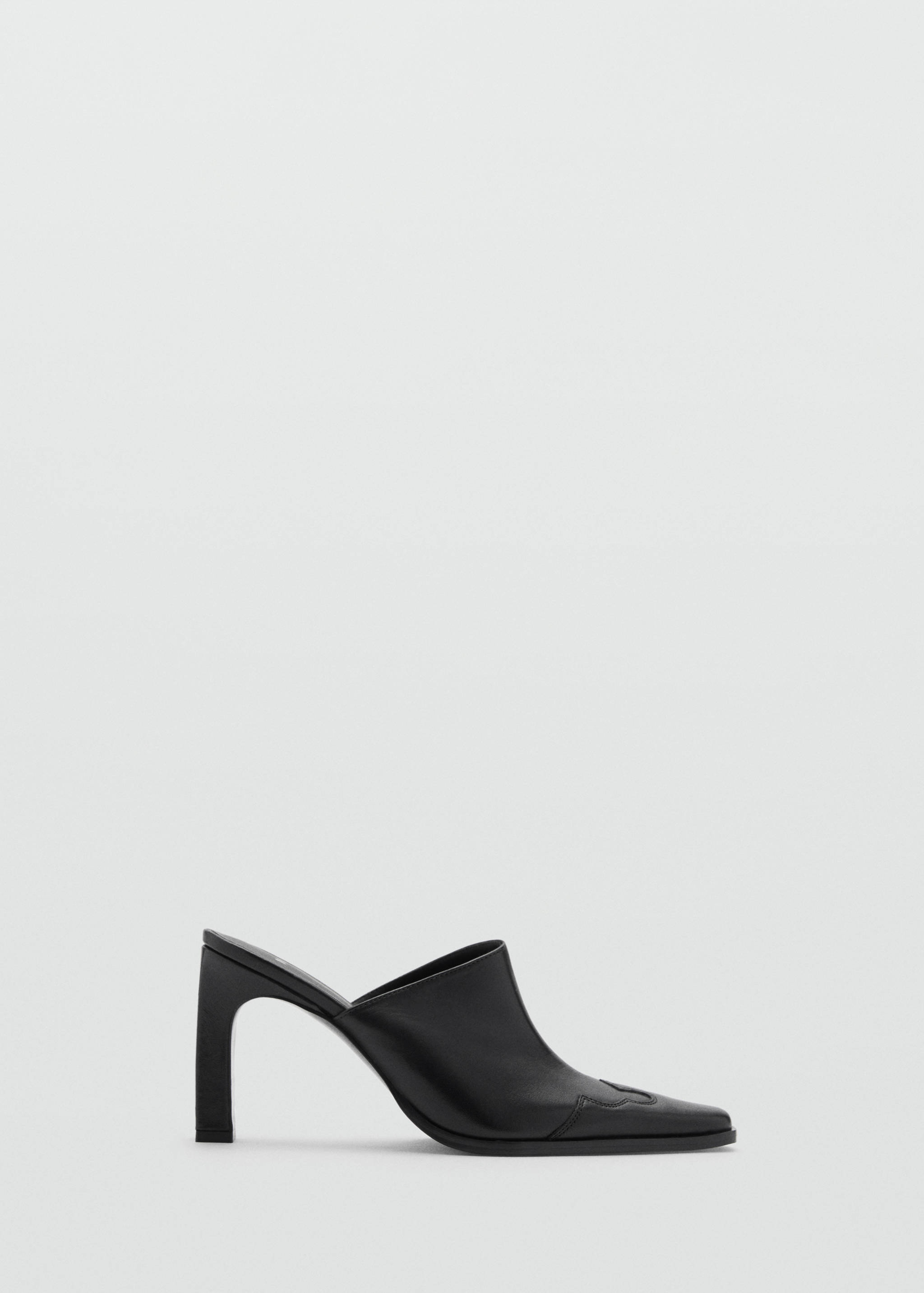 Pointed-toe leather slingback shoes - Article without model