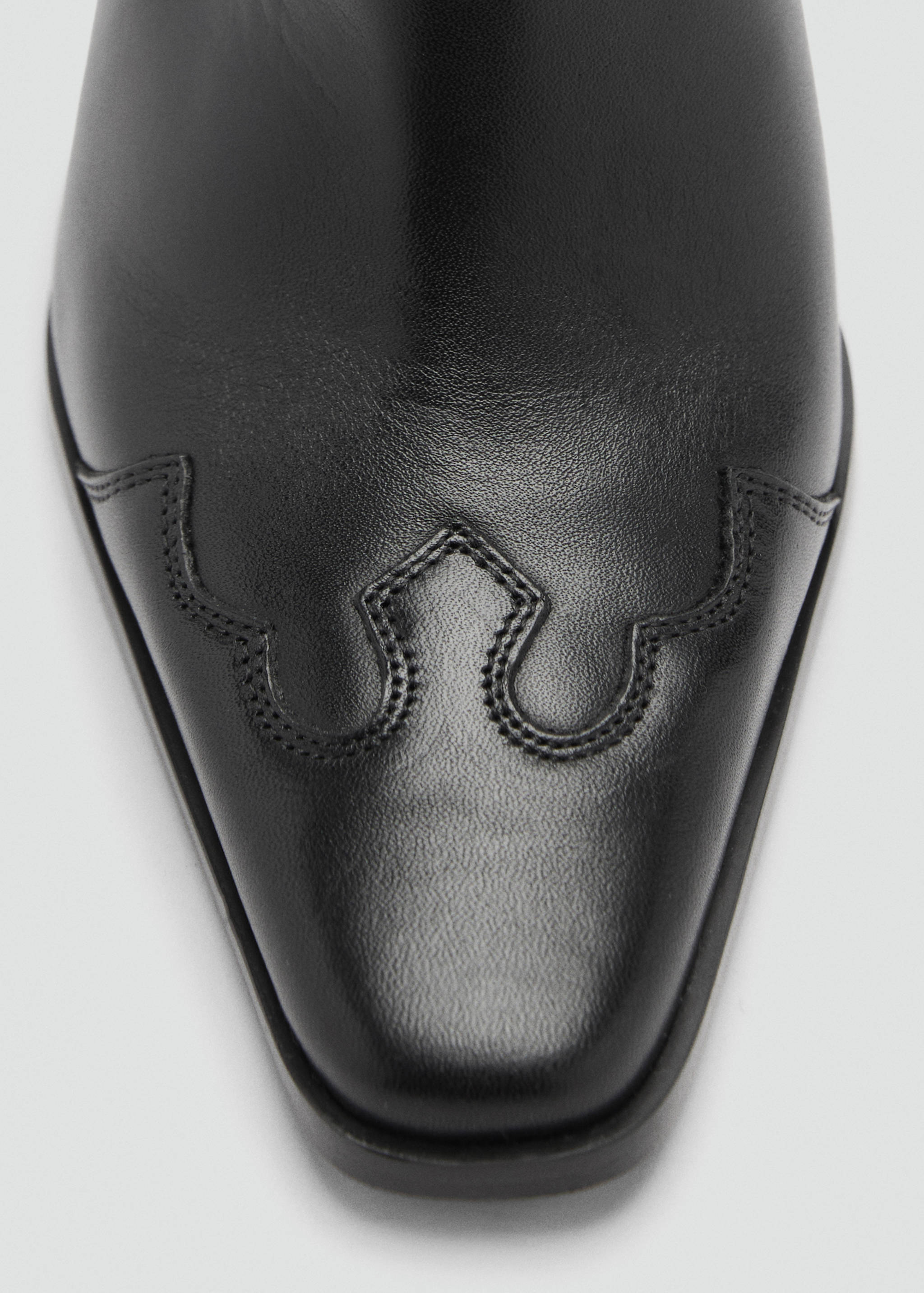 Pointed-toe leather slingback shoes - Details of the article 3