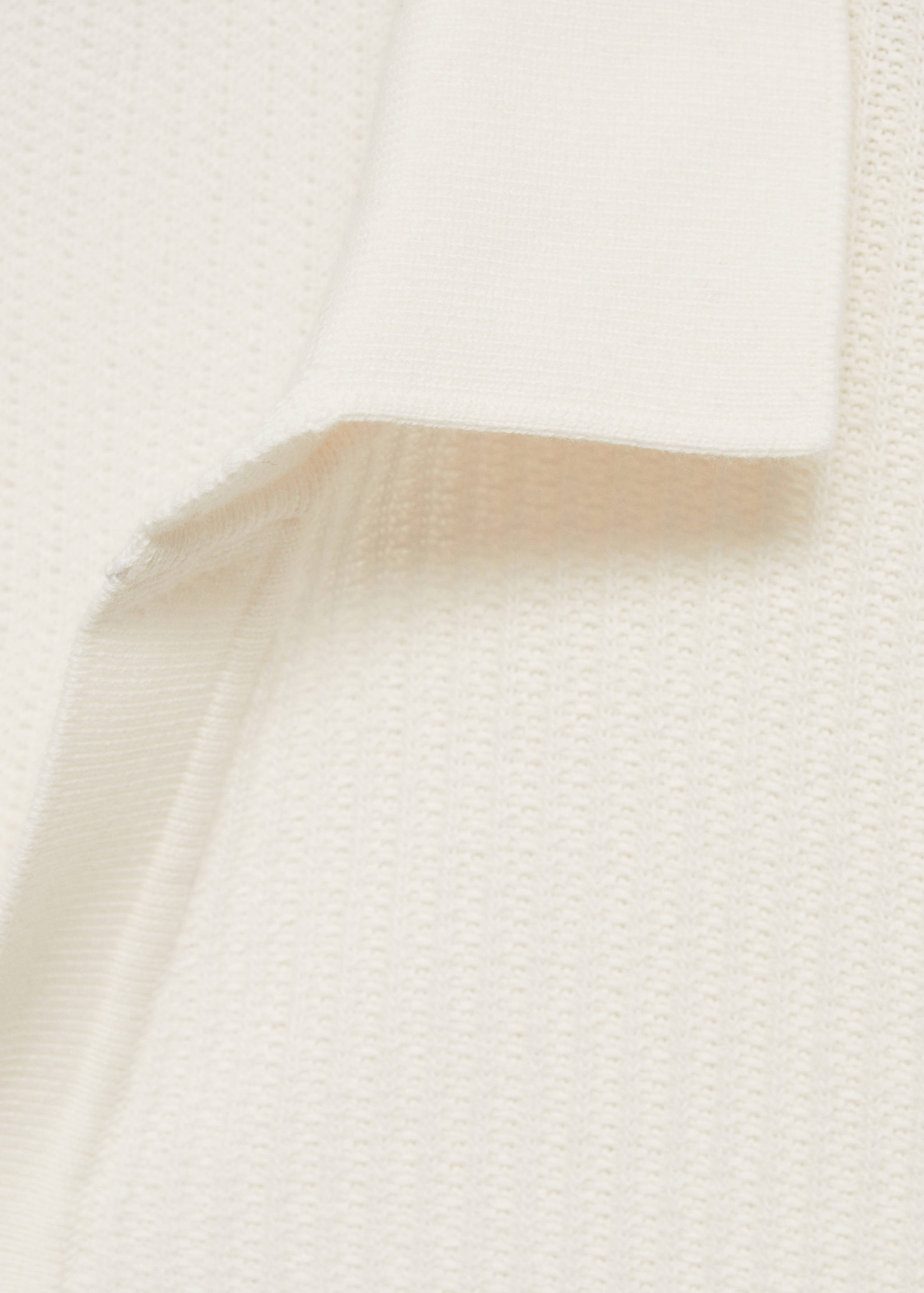 Fine-knit ribbed cotton polo shirt - Details of the article 8