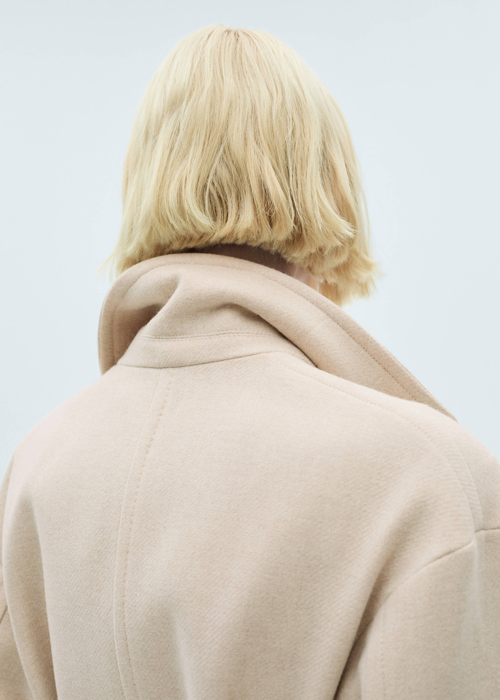 Manteco wool coat with oversized lapels - Details of the article 6