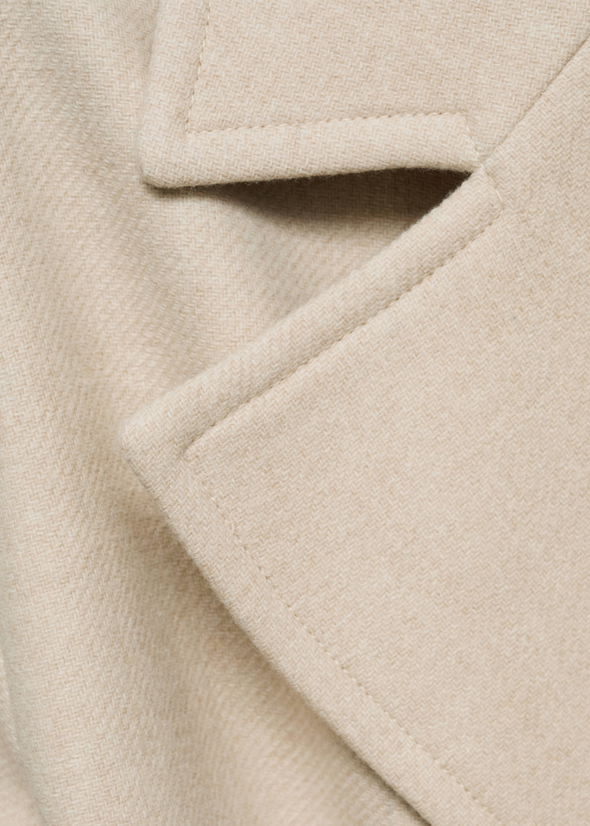 Manteco wool coat with oversized lapels - Details of the article 8