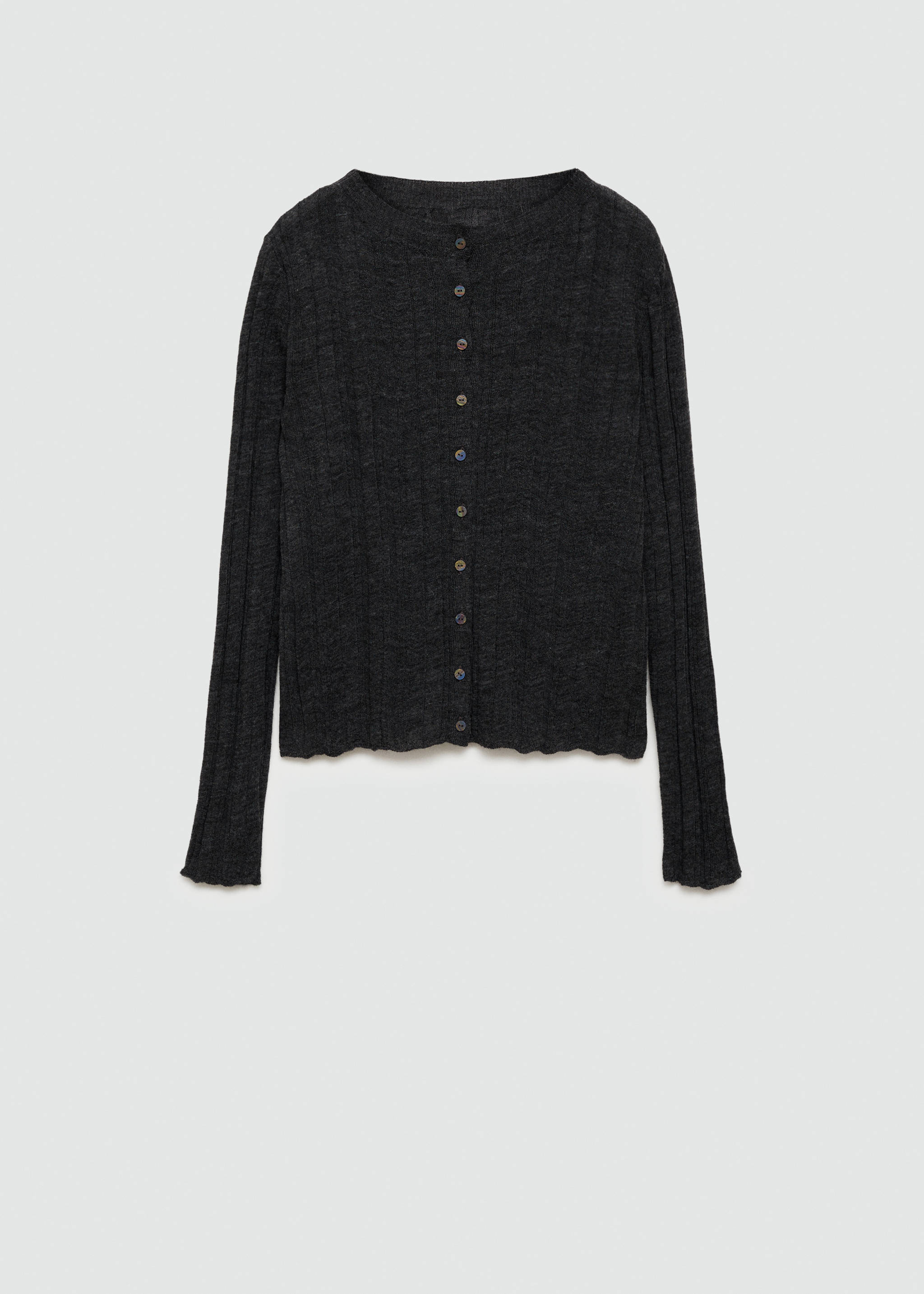 Button knit cardigan - Article without model