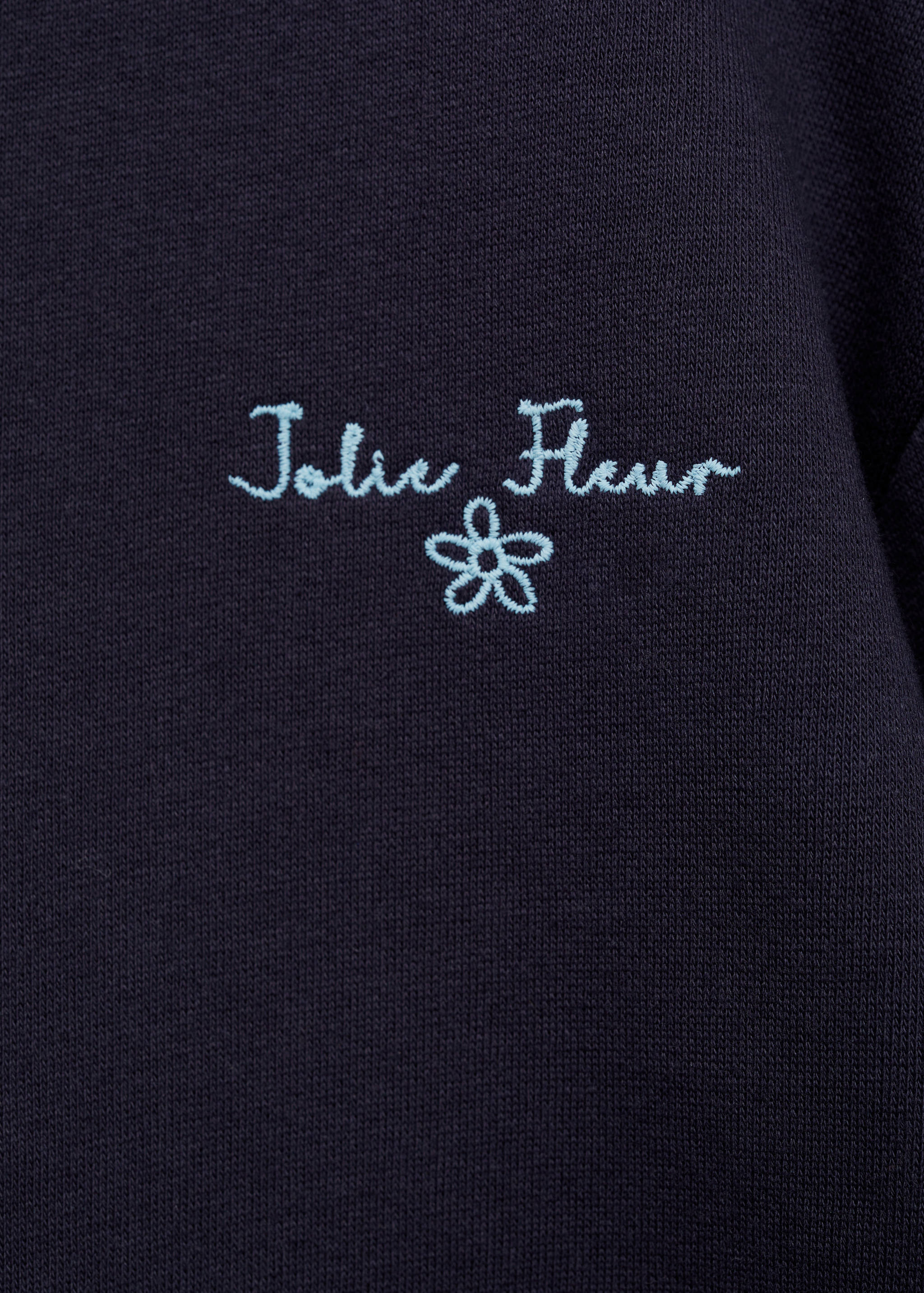 Embroidered sweatshirt dress - Details of the article 8
