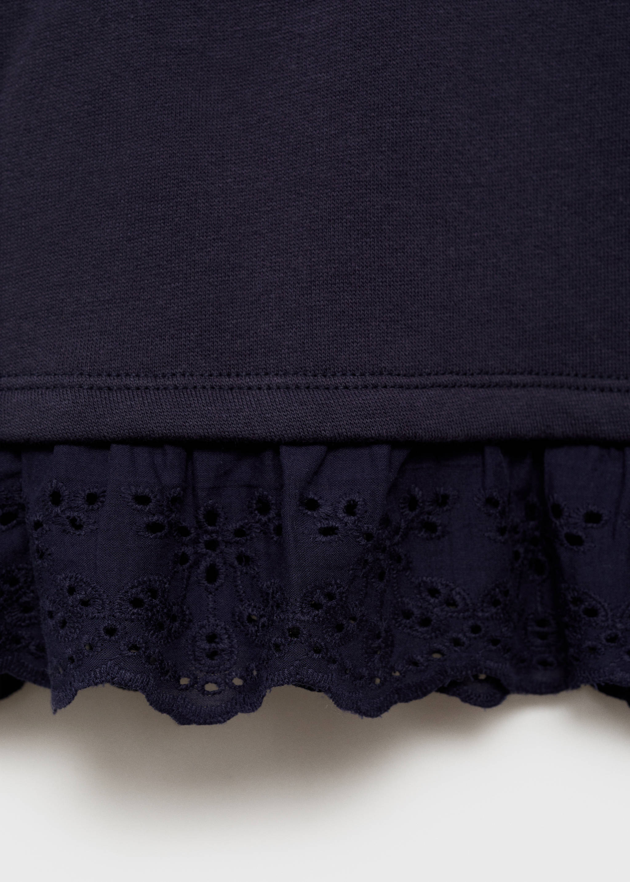 Embroidered sweatshirt dress - Details of the article 0