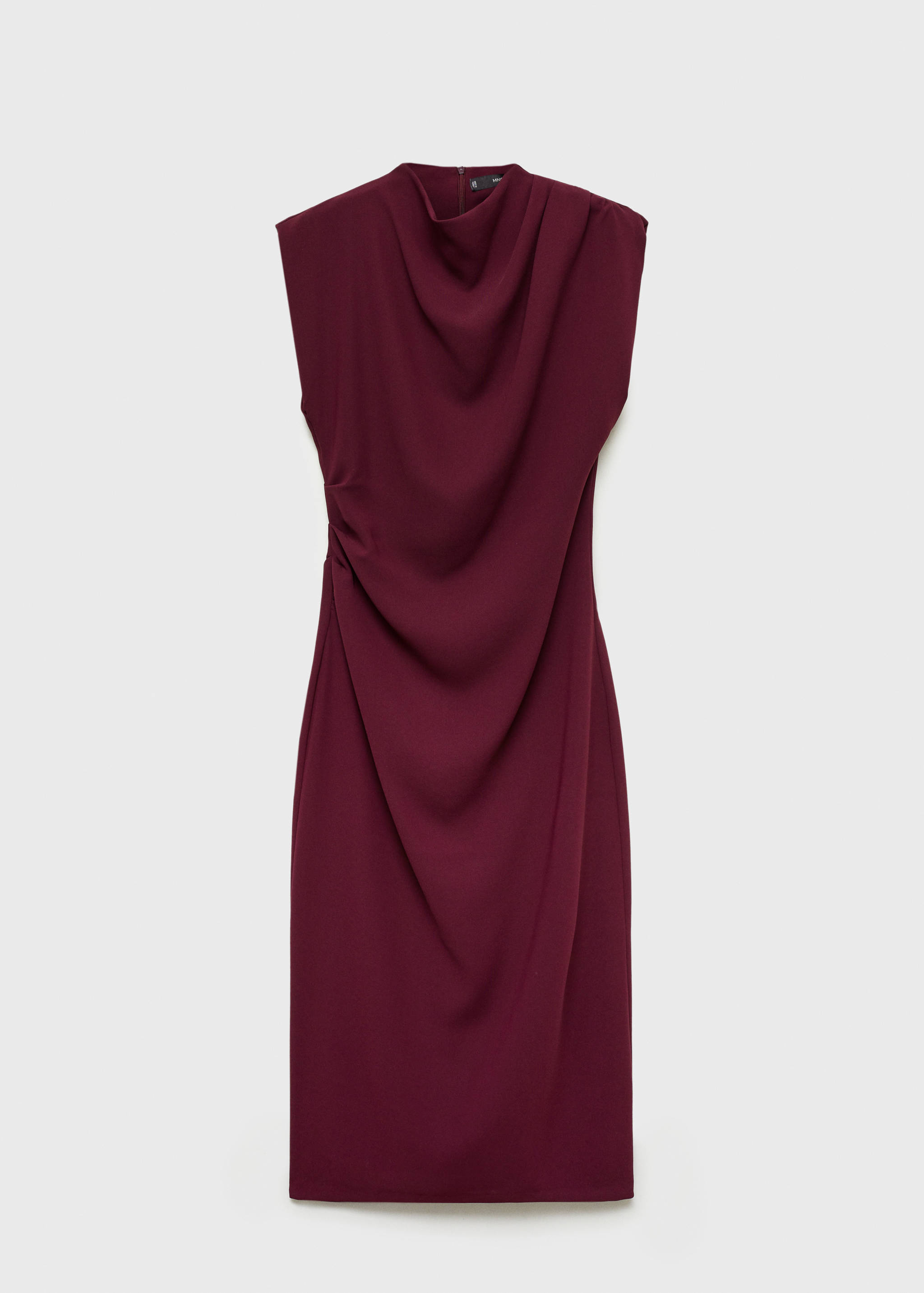 Robe col montant détails froncés - Article sans modèle