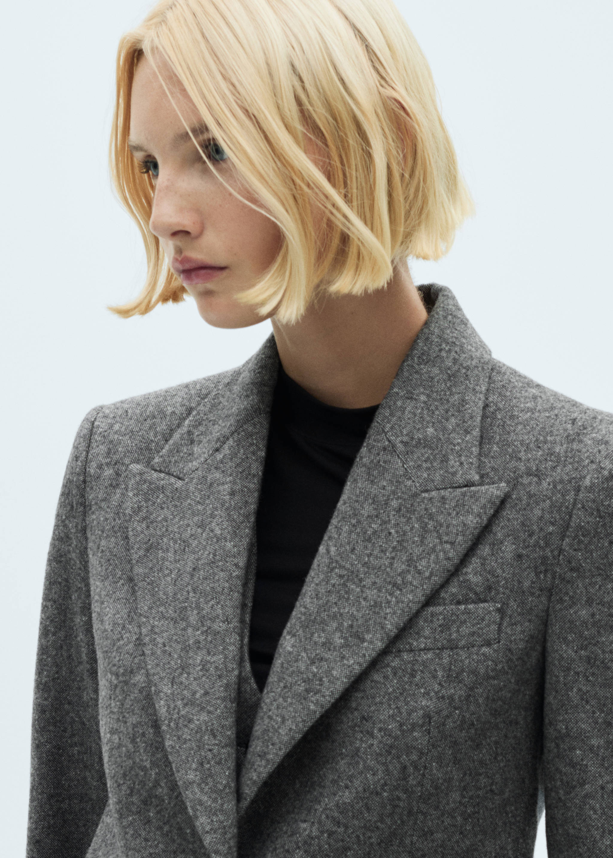 Veste de costume jaspée laine - Détail de l'article 1