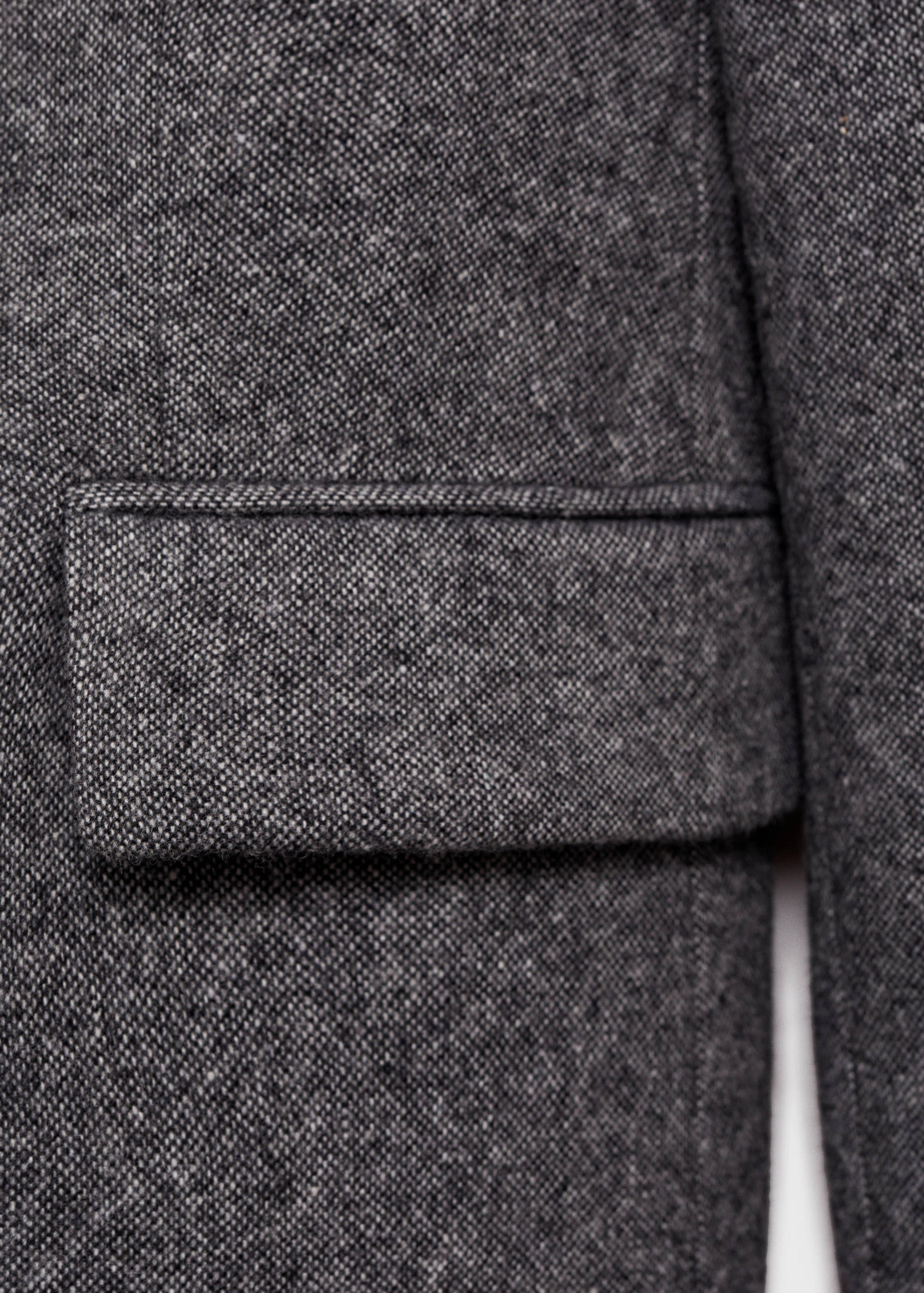 Veste de costume jaspée laine - Détail de l'article 0