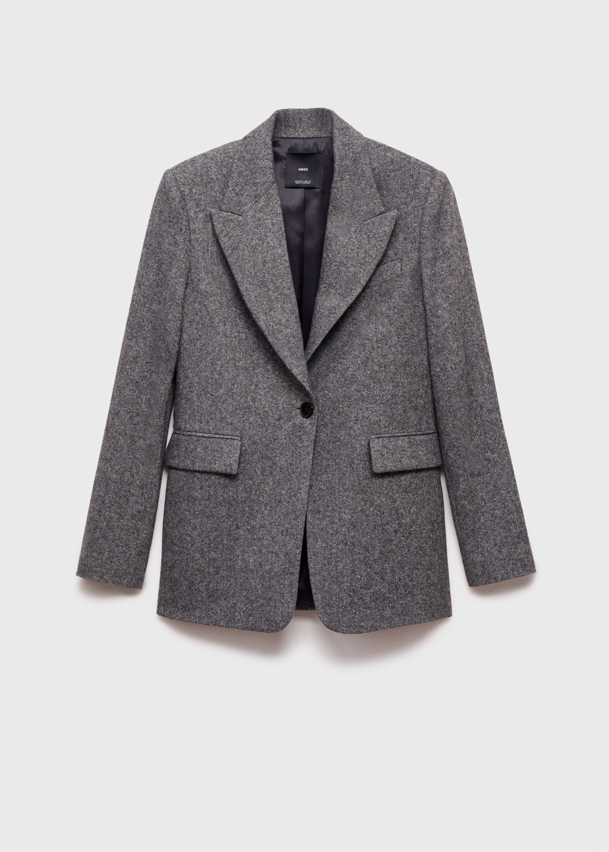 Flecked wool-blend suit blazer - Article without model