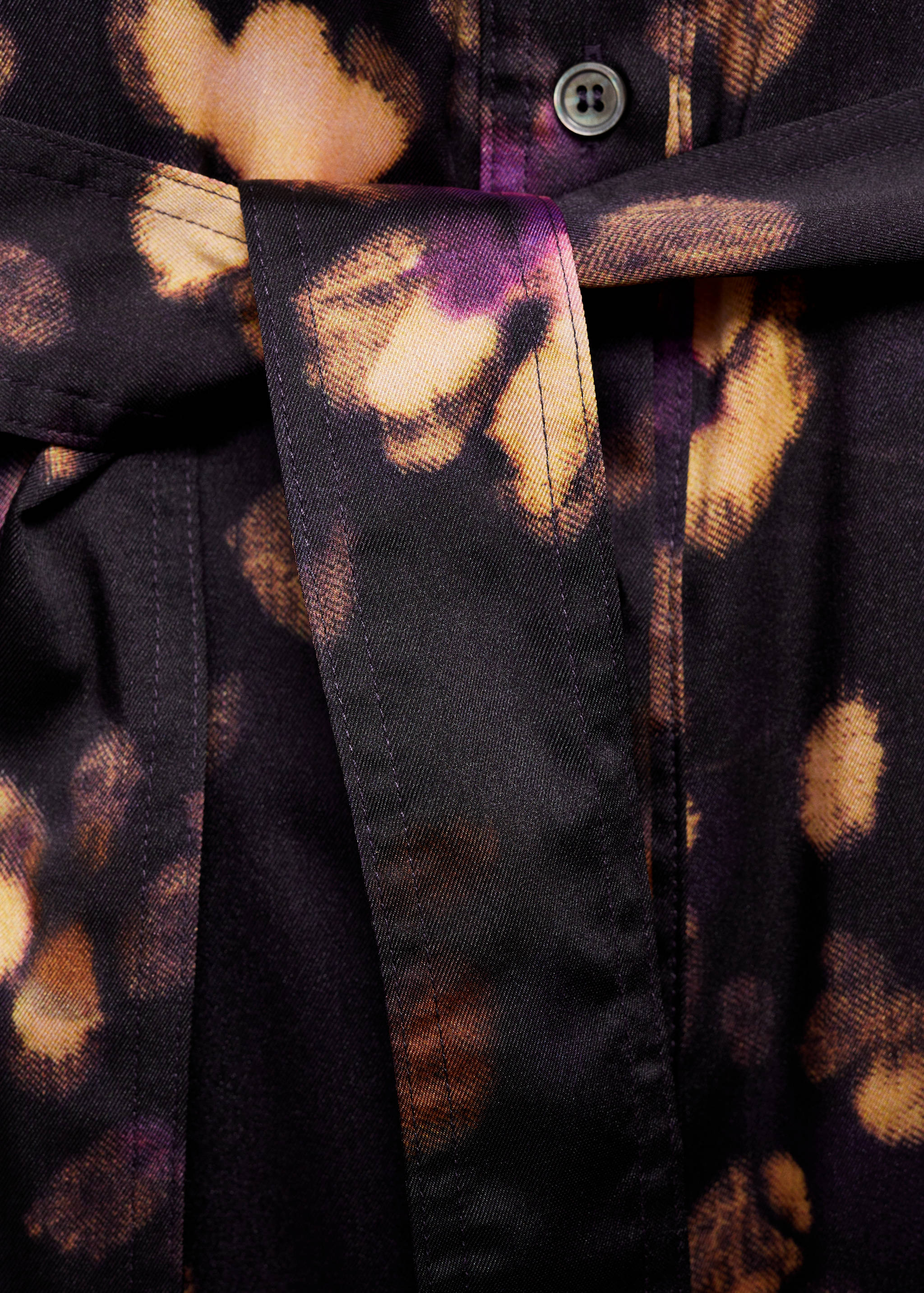 Vestido camisero estampado - Detalle del artículo 0