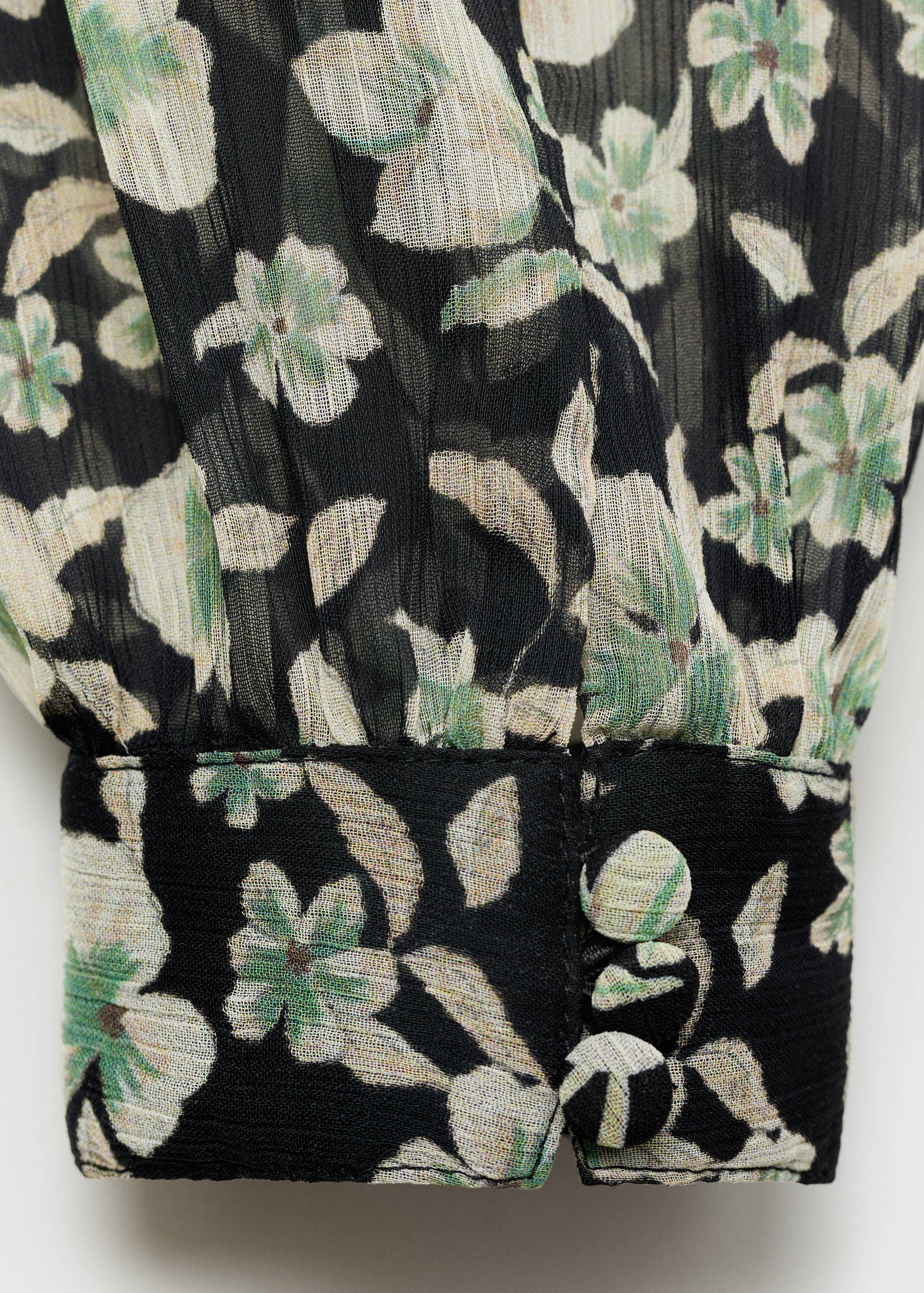 Floral chiffon dress - Details of the article 0