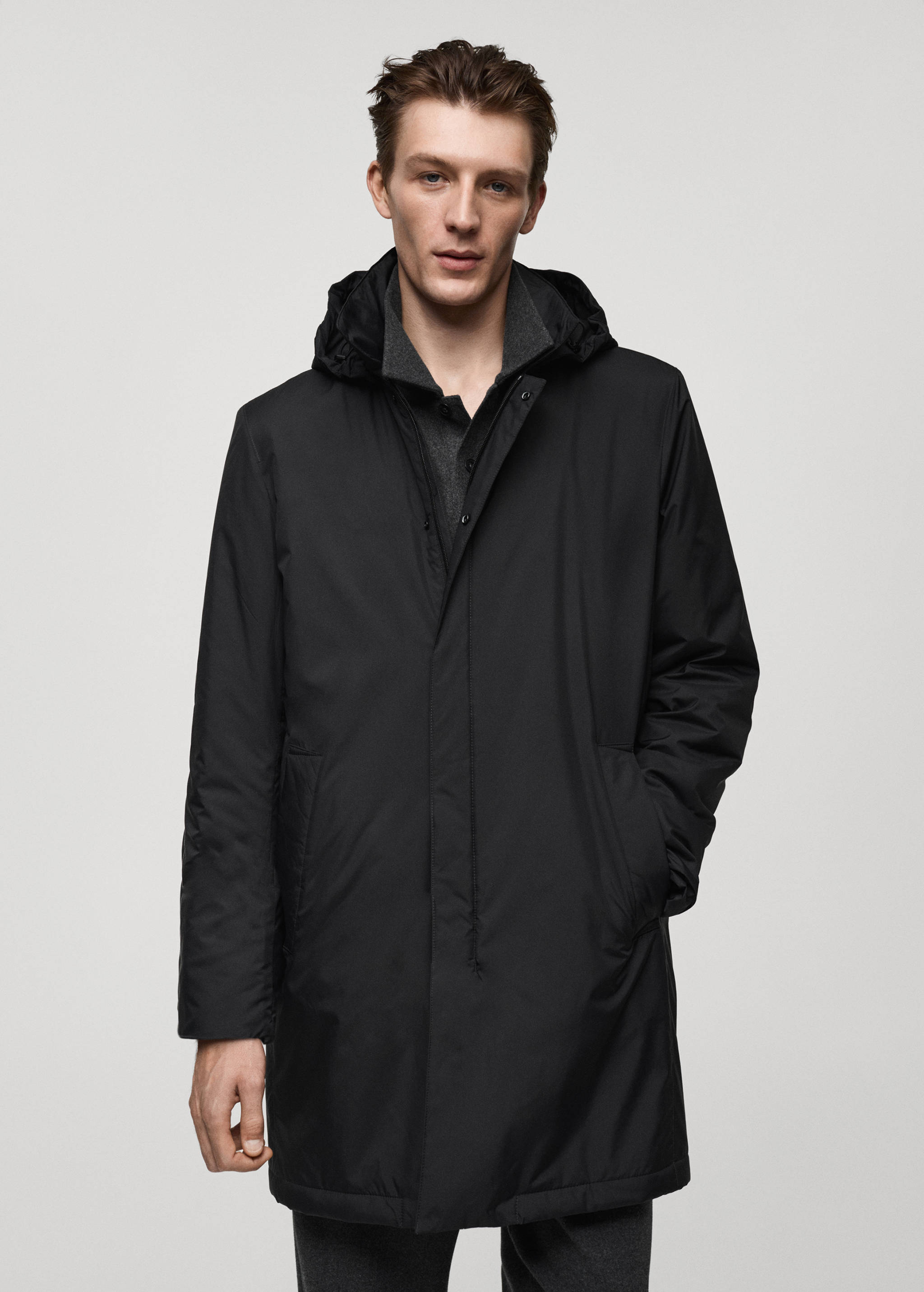 Parka trapuntato water-repellent - Piano medio