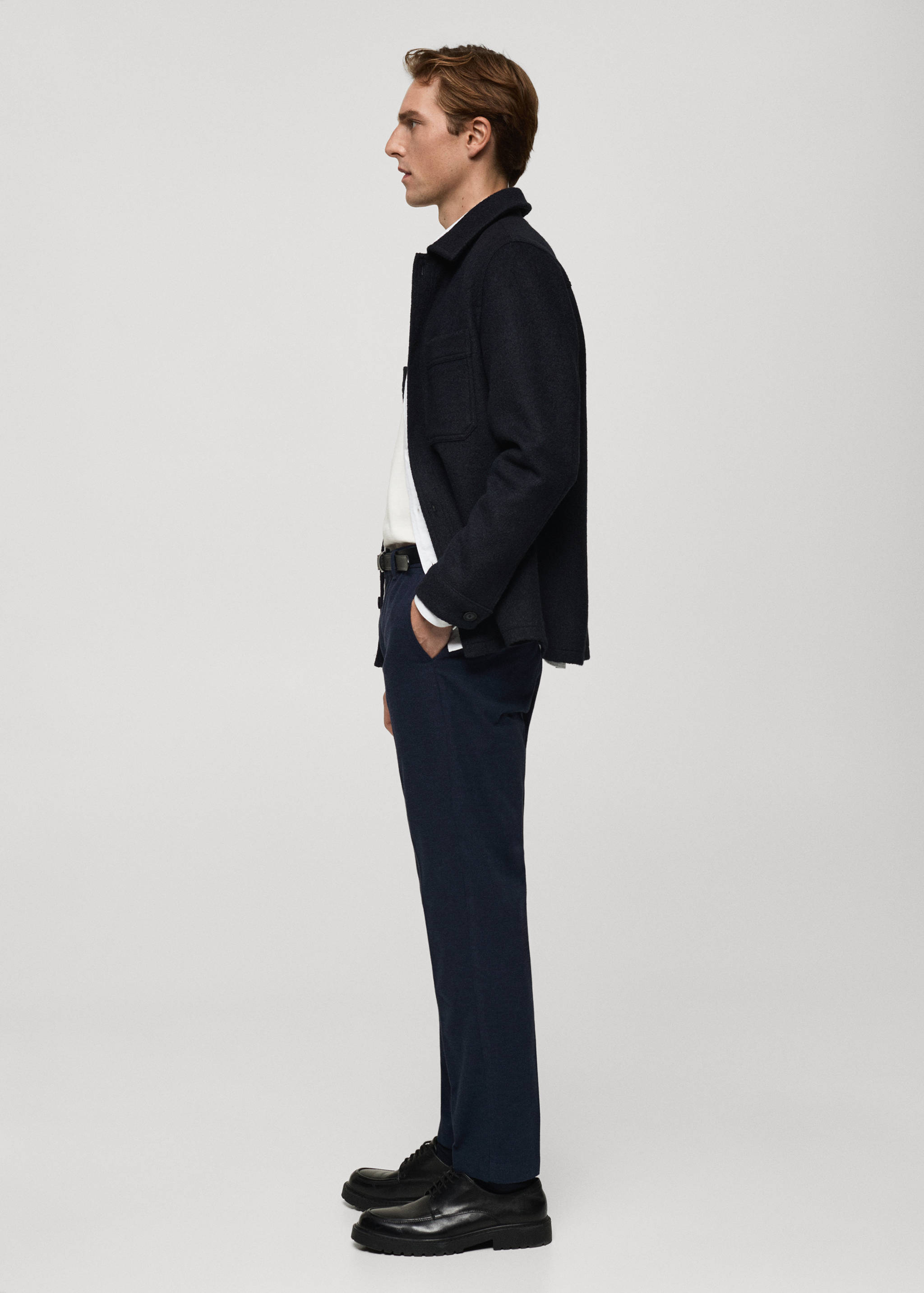 Slim-fit cotton trousers - Details of the article 2