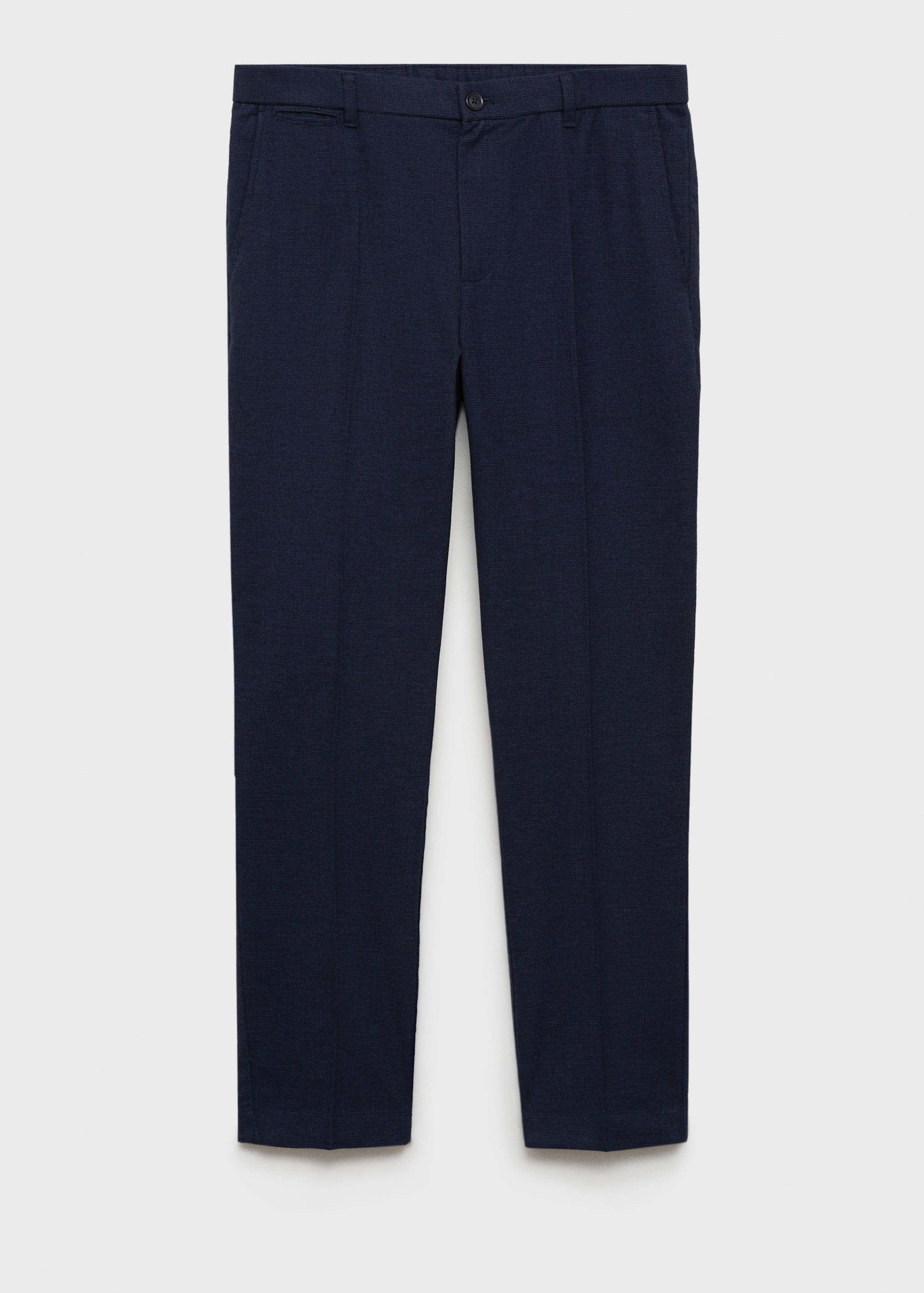 Slim-fit cotton trousers - Article without model