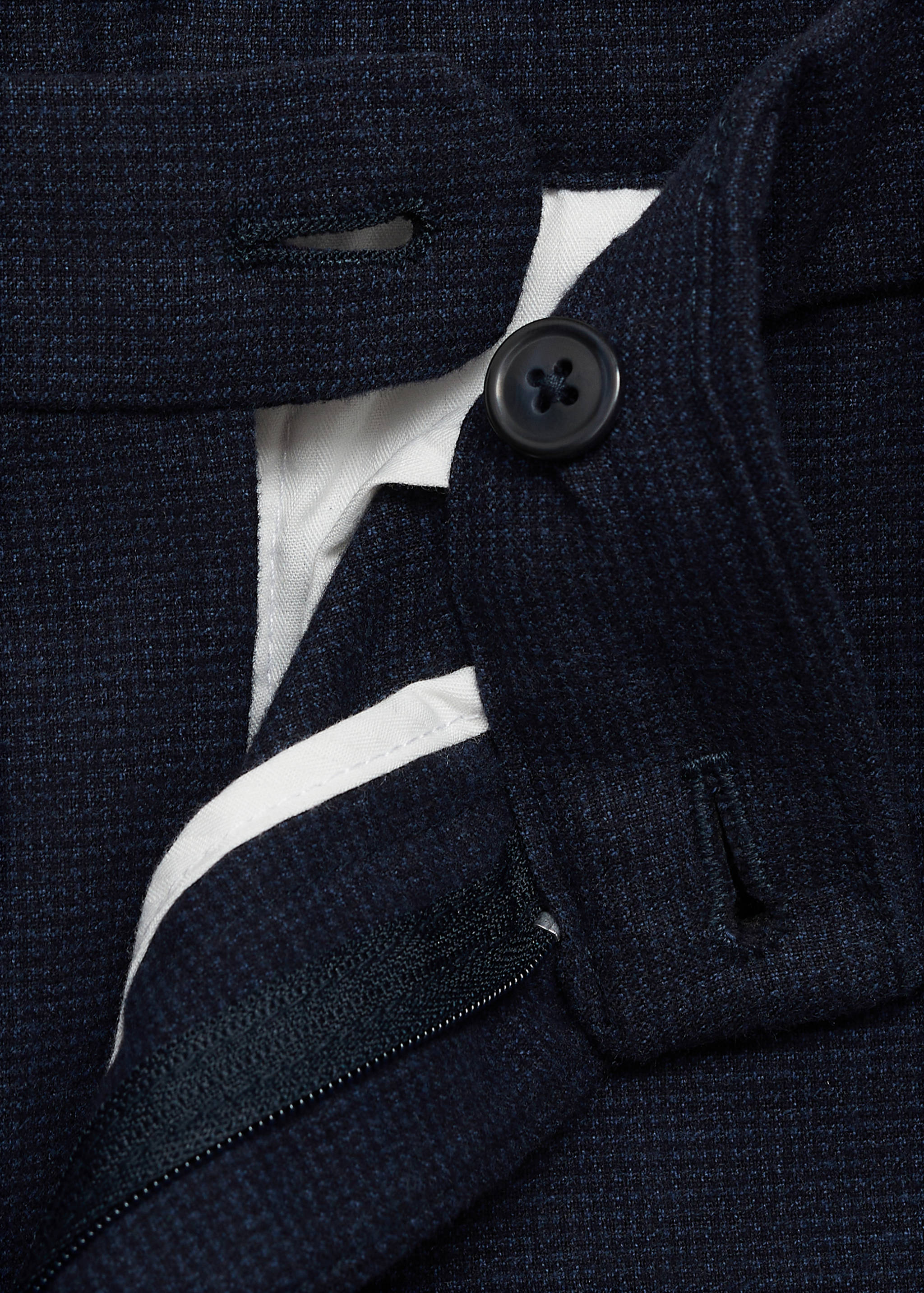 Slim-fit cotton trousers - Details of the article 8