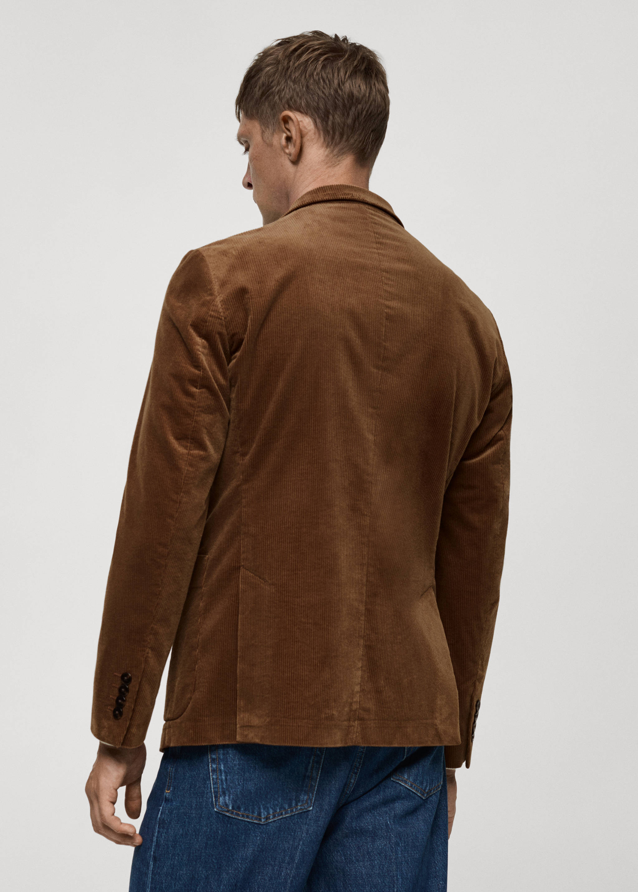 Slim fit corduroy blazer - Reverse of the article