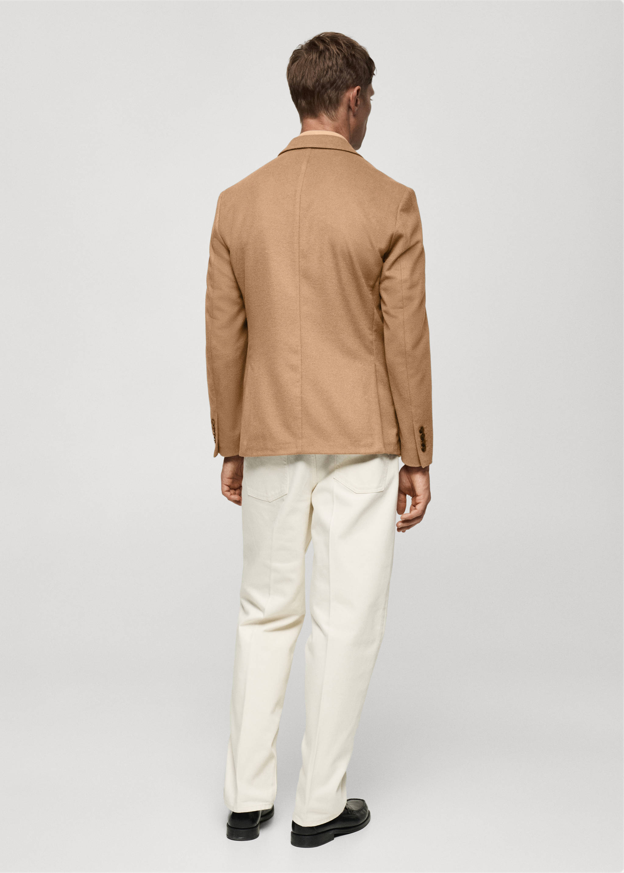 Slim-fit wool blazer - Reverse of the article