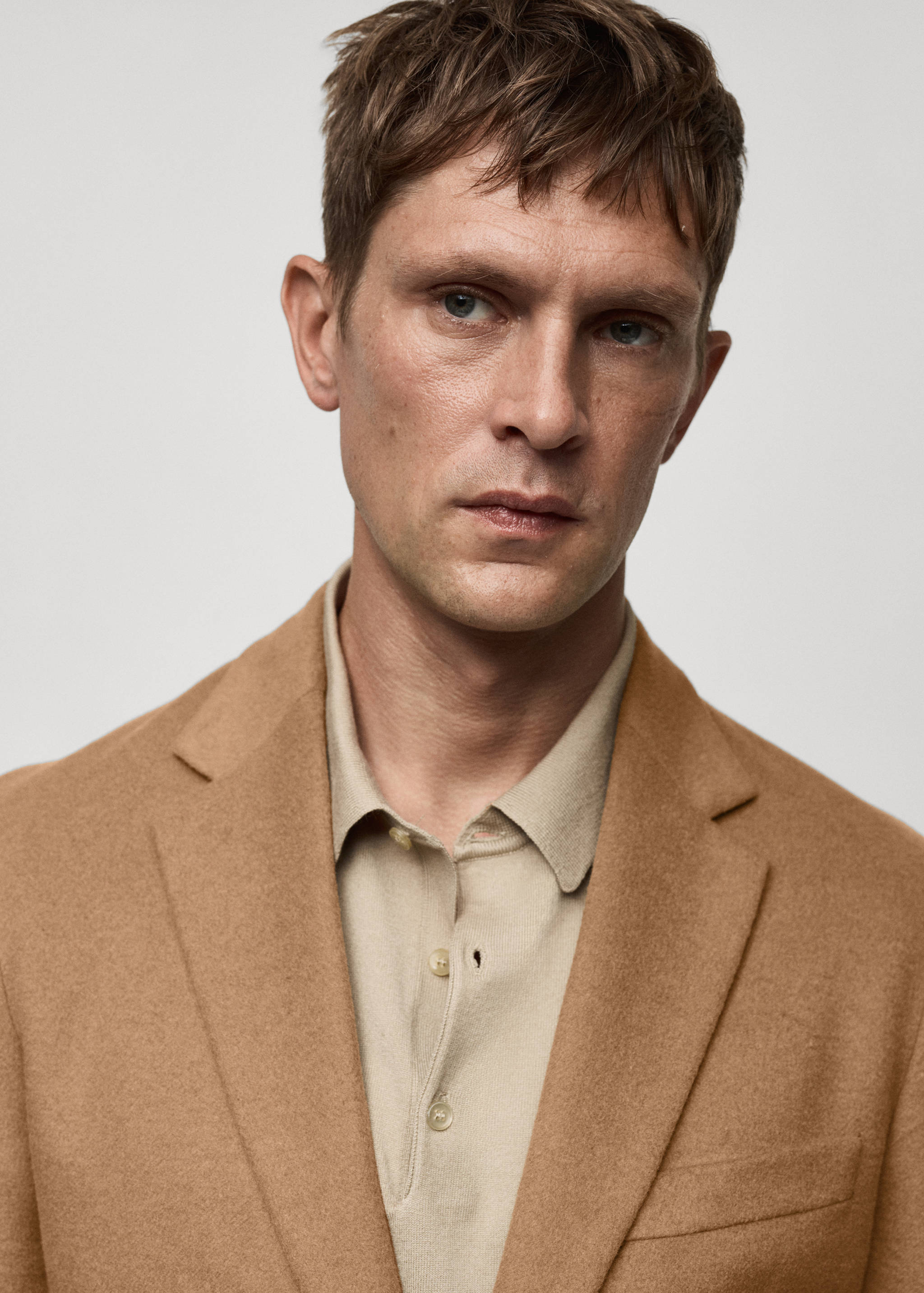 Slim-fit wool blazer - Details of the article 1