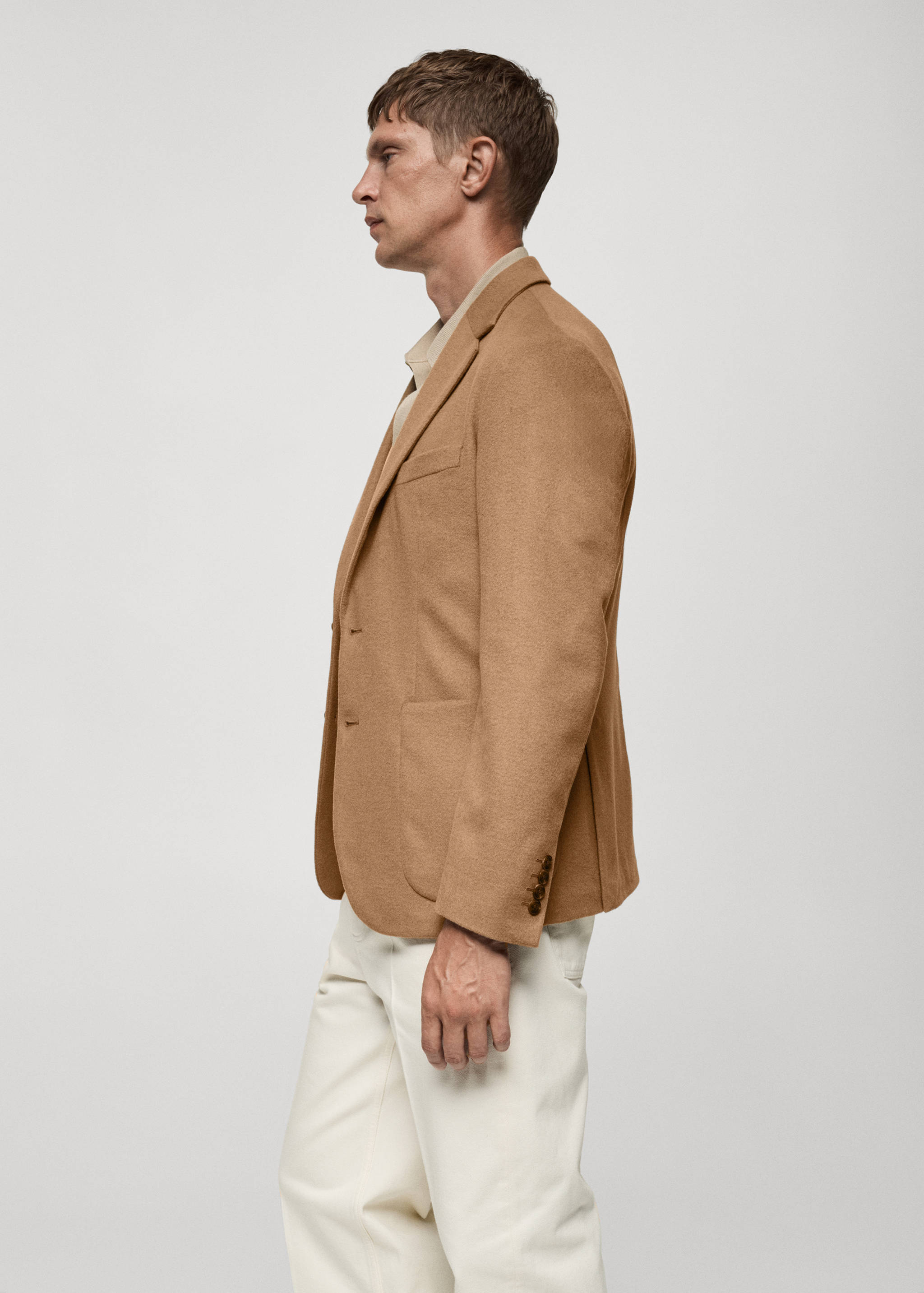 Slim-fit wool blazer - Details of the article 2