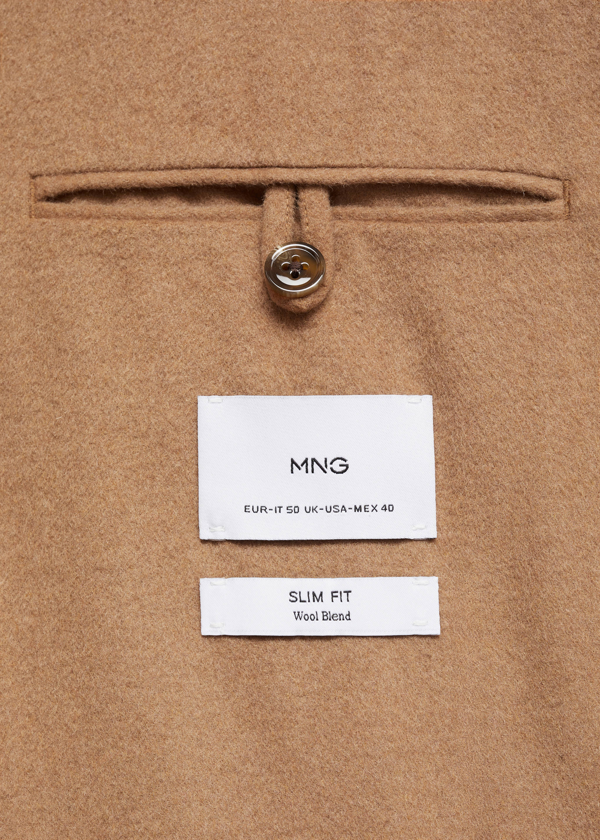 Slim-fit wool blazer - Details of the article 0
