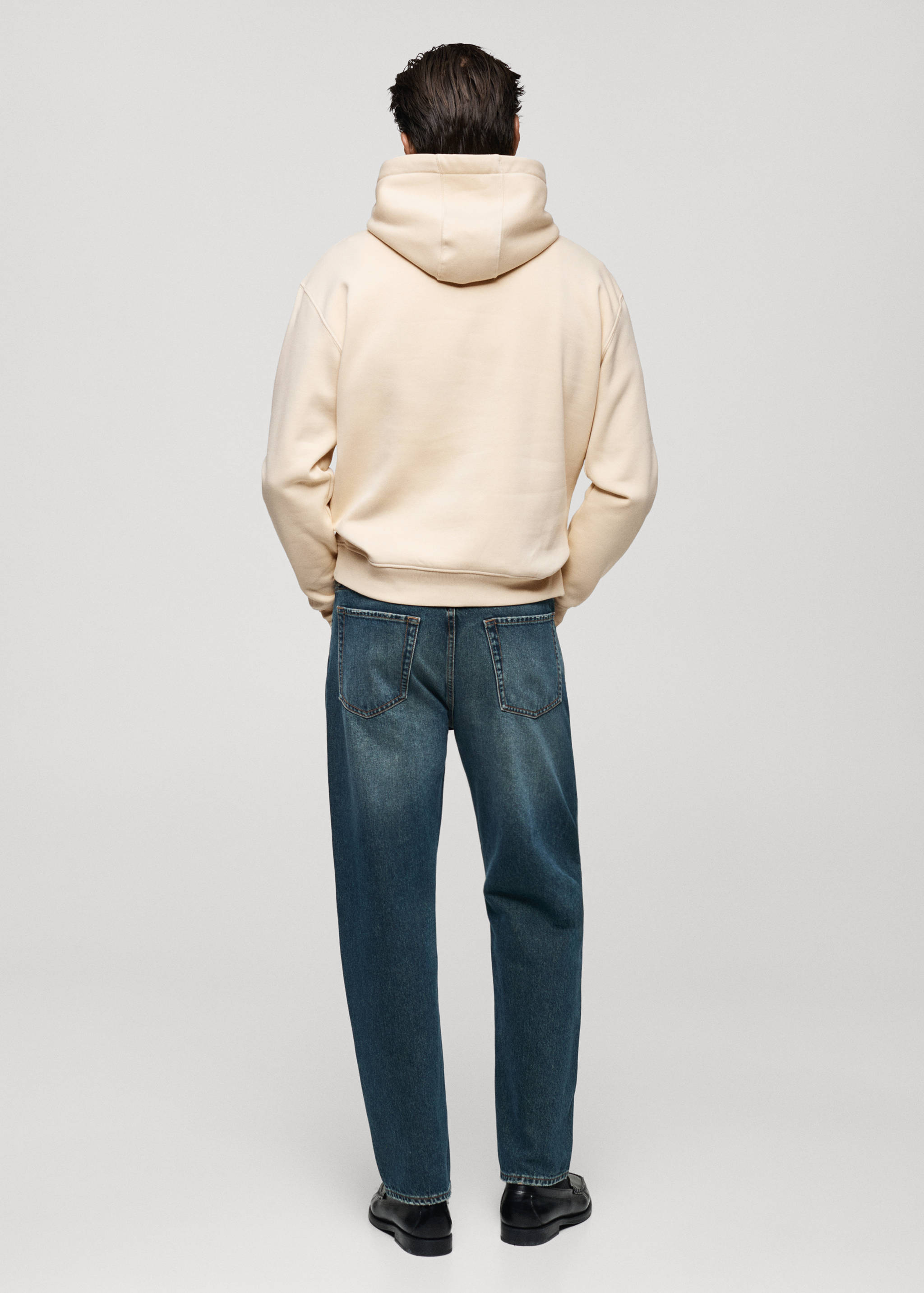 Cotton sweatshirt with printed text - Reverse of the article