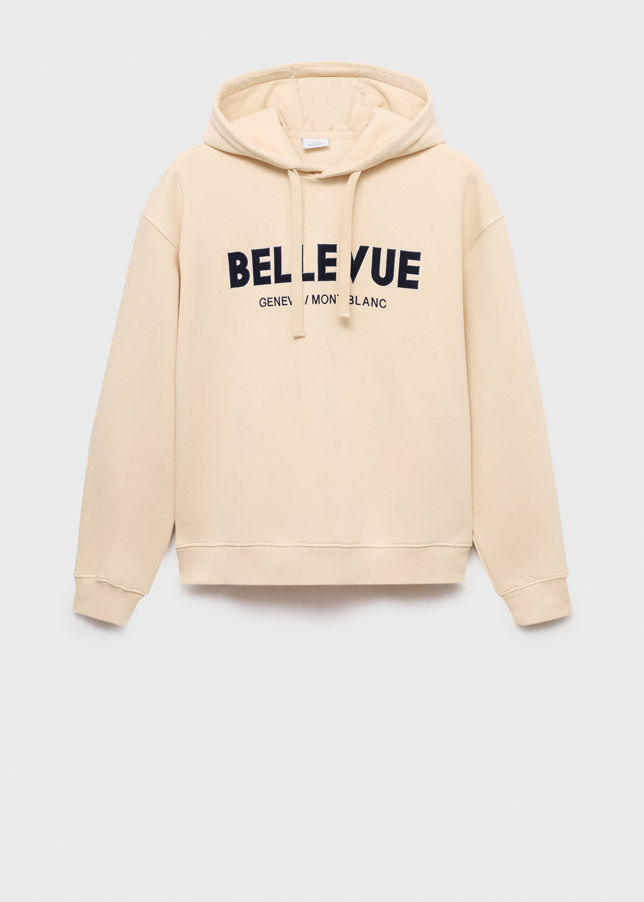 Cotton sweatshirt with printed text - Article without model