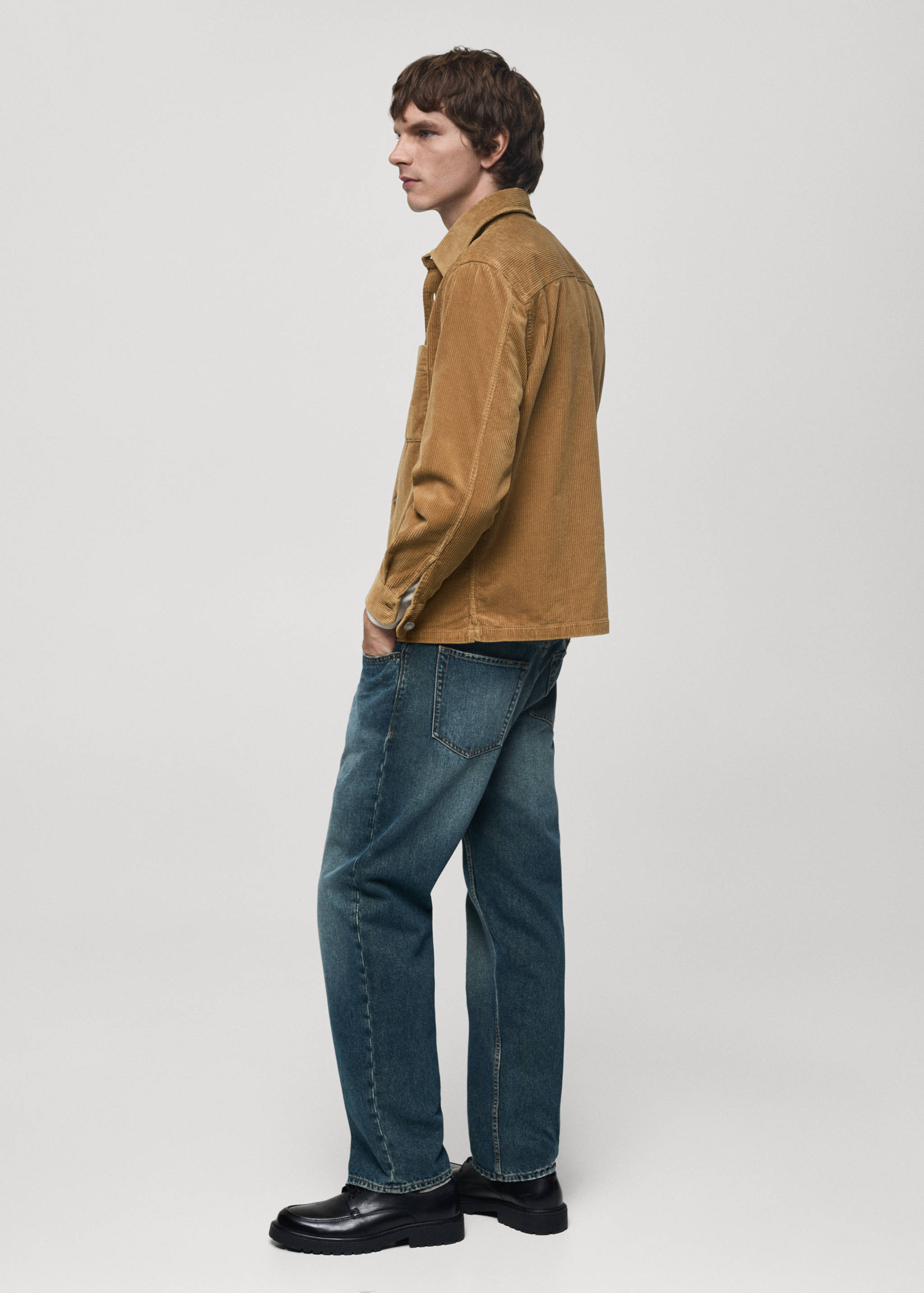 Corduroy overshirt with pockets - Details of the article 2