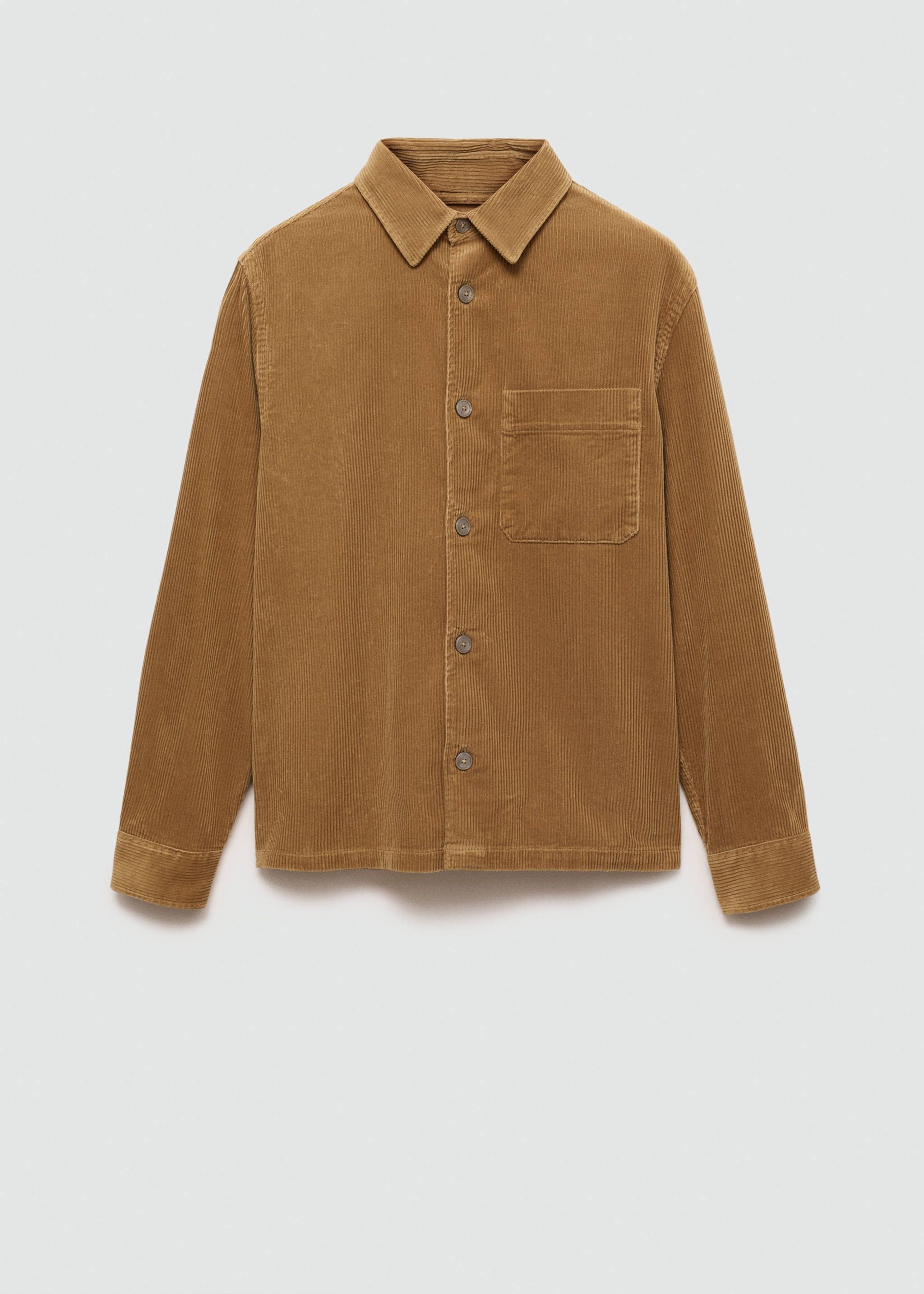 Corduroy overshirt with pockets - Article without model